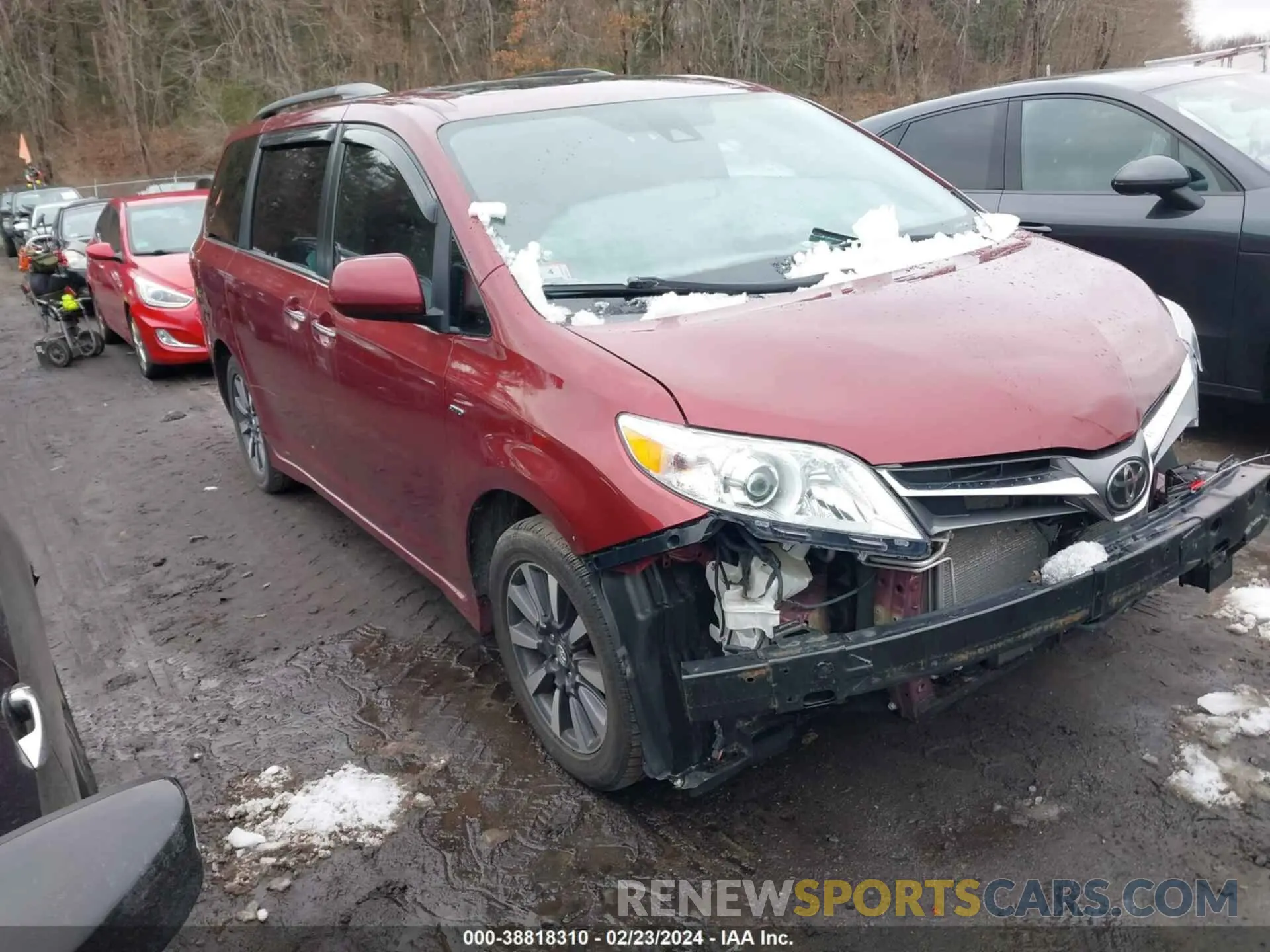 1 fotografías del automóvil dañado 5TDDZ3DC4KS220562 TOYOTA SIENNA 2019