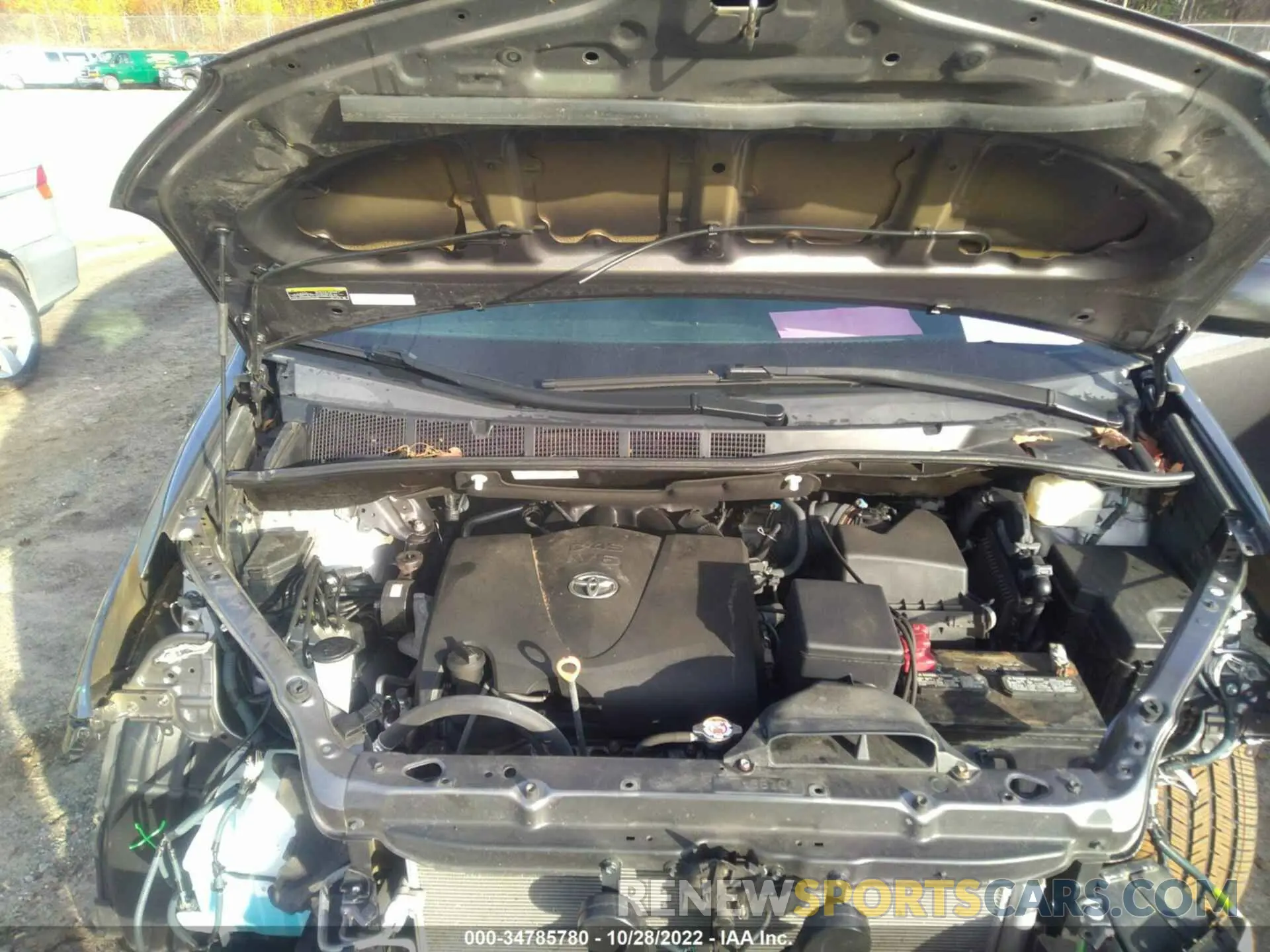 10 fotografías del automóvil dañado 5TDDZ3DC4KS225745 TOYOTA SIENNA 2019
