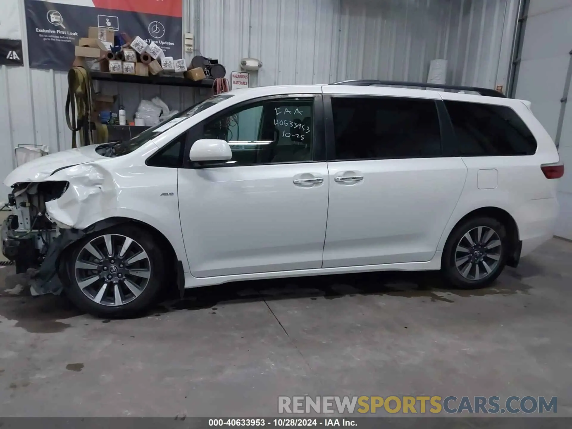 15 fotografías del automóvil dañado 5TDDZ3DC5KS223244 TOYOTA SIENNA 2019
