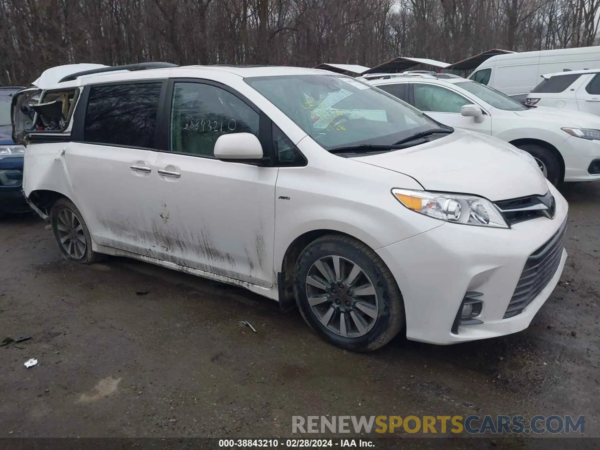 1 fotografías del automóvil dañado 5TDDZ3DC7KS212438 TOYOTA SIENNA 2019