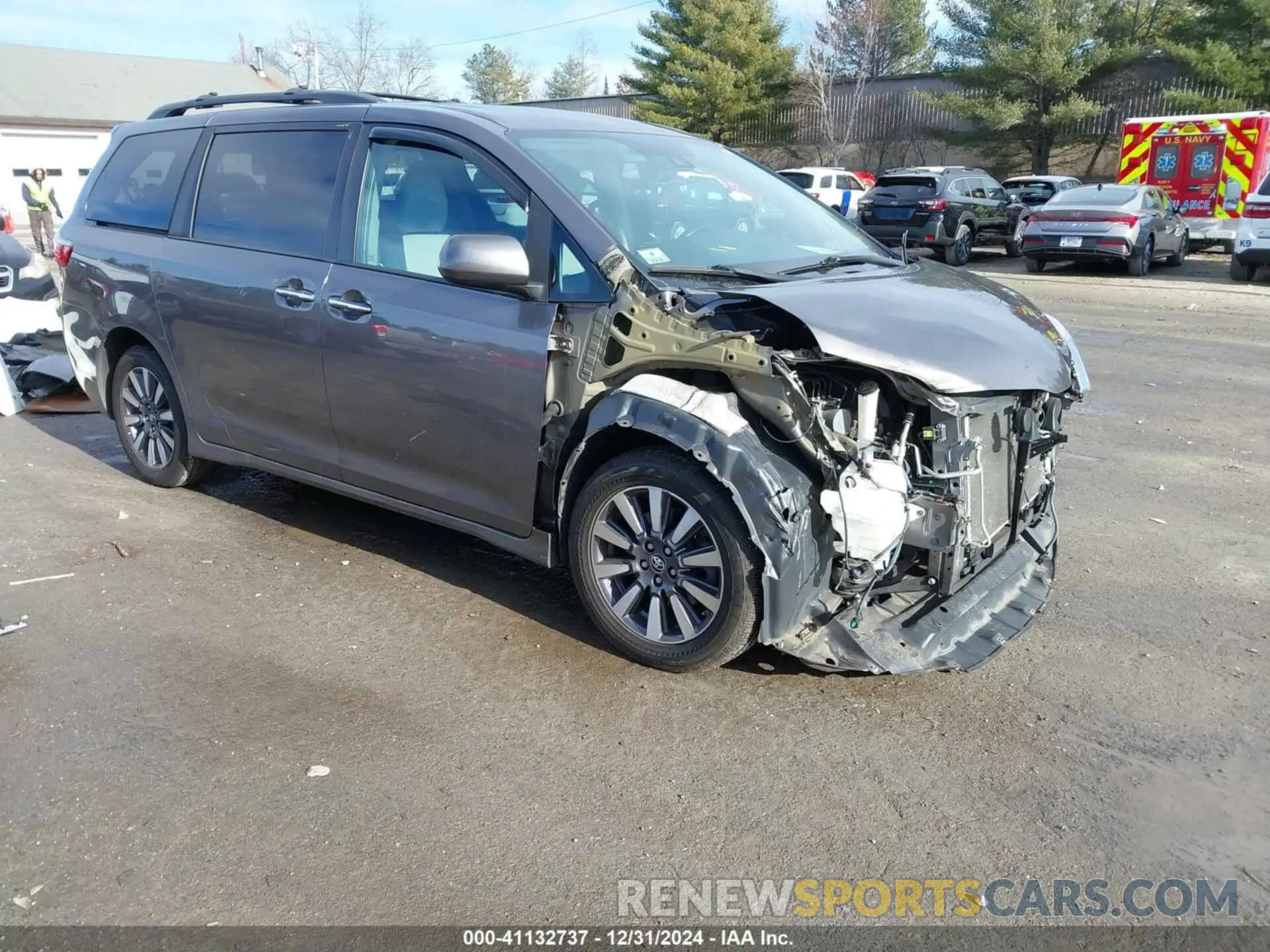 1 fotografías del automóvil dañado 5TDDZ3DC8KS211637 TOYOTA SIENNA 2019
