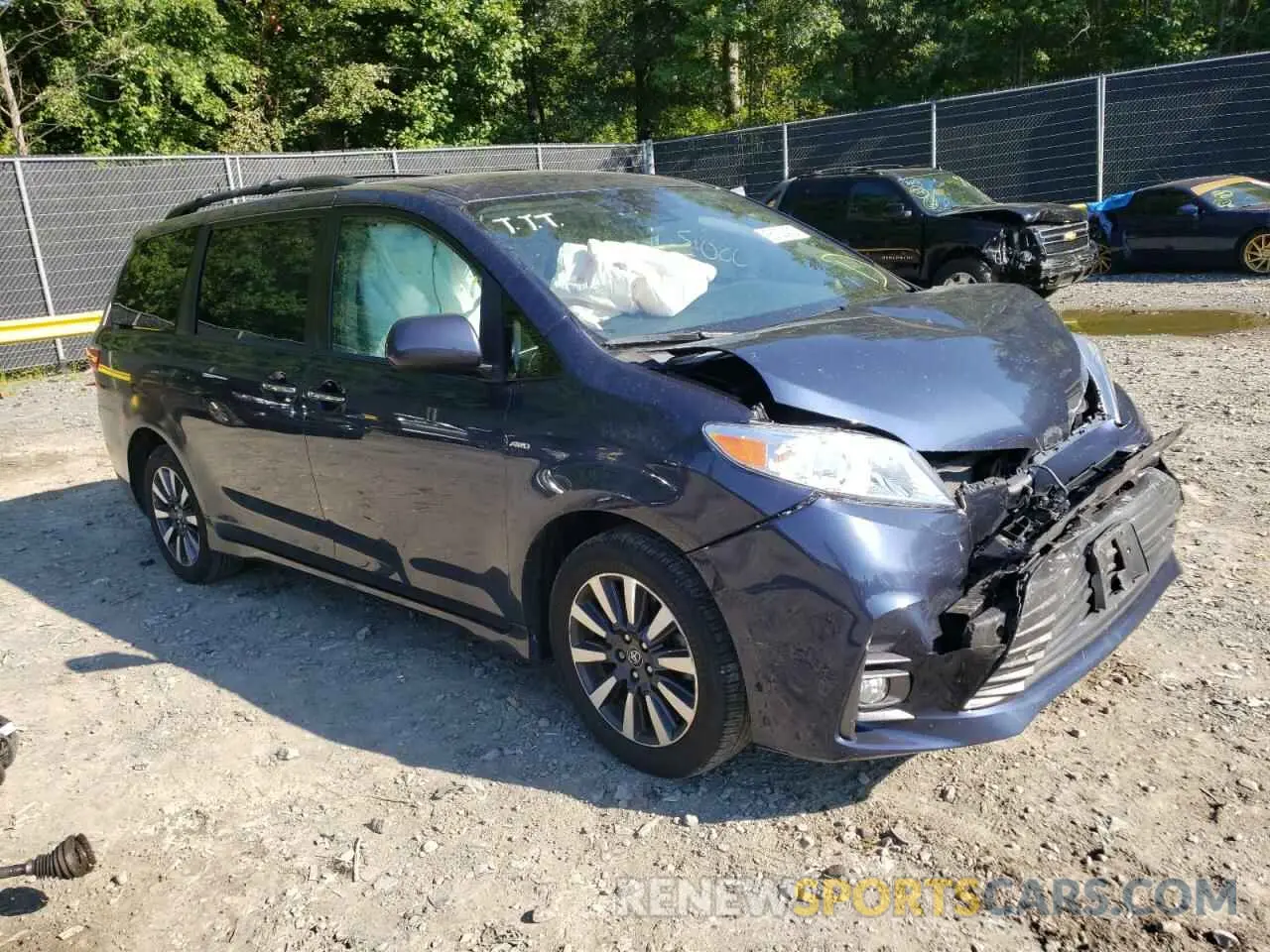 1 fotografías del automóvil dañado 5TDDZ3DC8KS226915 TOYOTA SIENNA 2019
