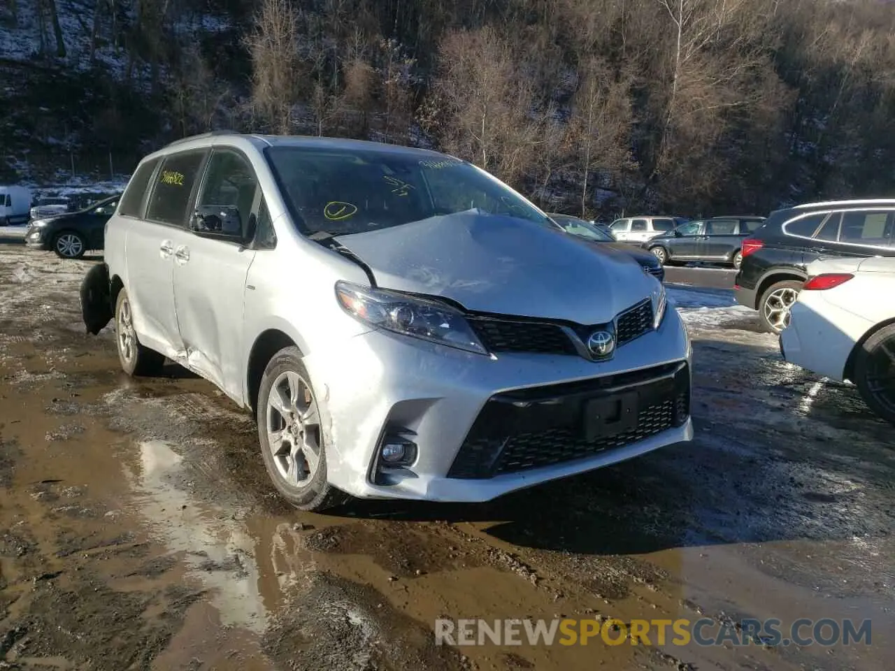 1 fotografías del automóvil dañado 5TDEZ3DC4KS220422 TOYOTA SIENNA 2019