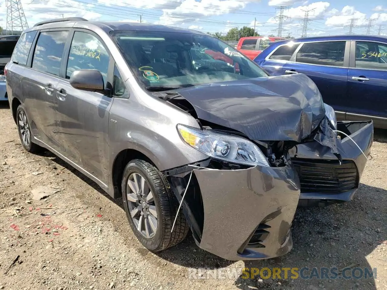 1 fotografías del automóvil dañado 5TDJZ3DC0KS227916 TOYOTA SIENNA 2019