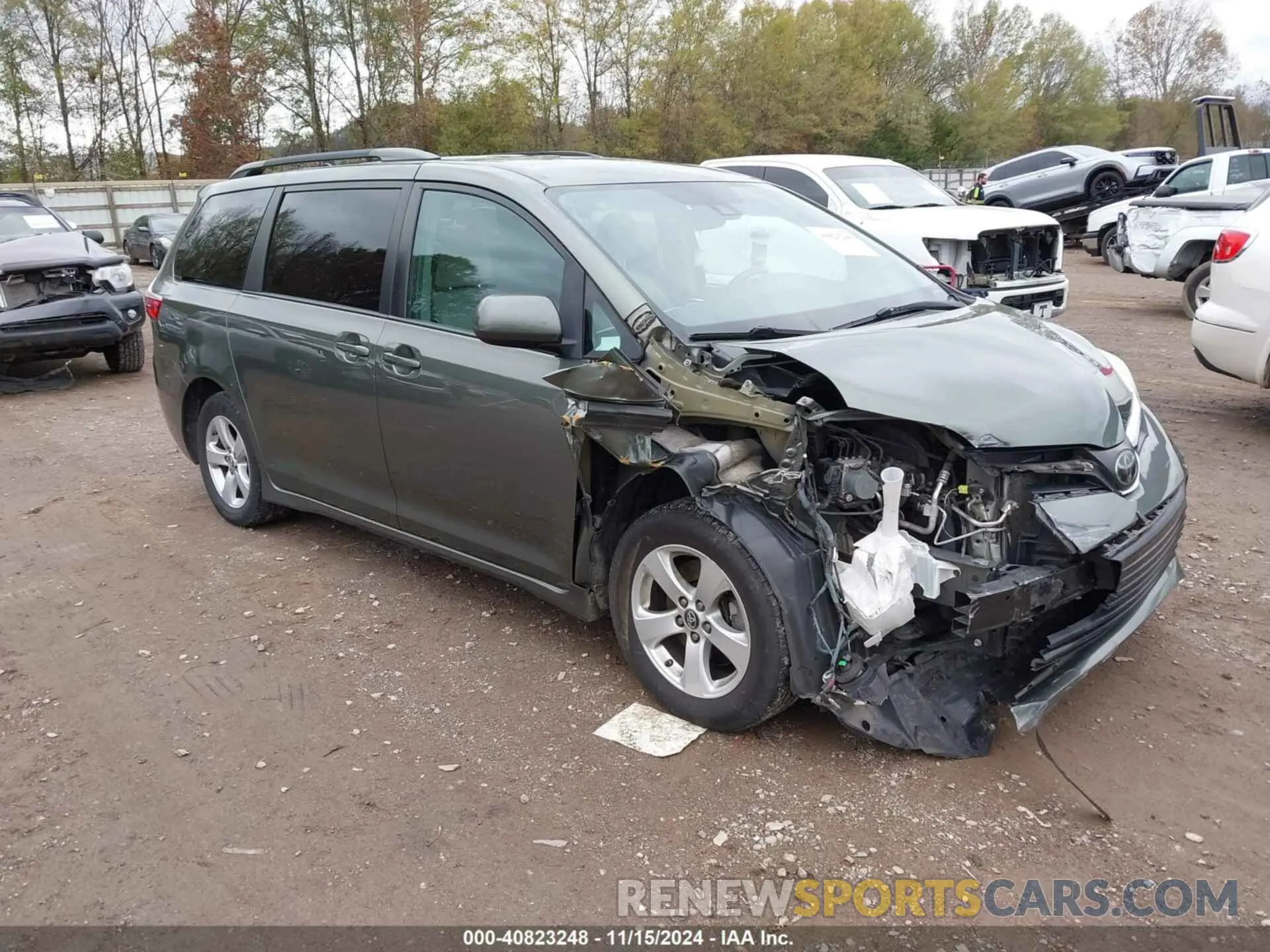 1 fotografías del automóvil dañado 5TDKZ3DC0KS014873 TOYOTA SIENNA 2019