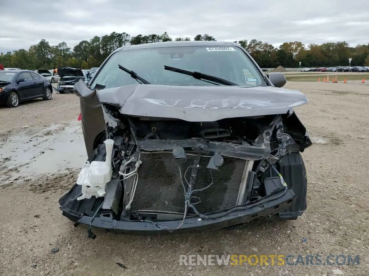 5 fotografías del automóvil dañado 5TDKZ3DC0KS018633 TOYOTA SIENNA 2019