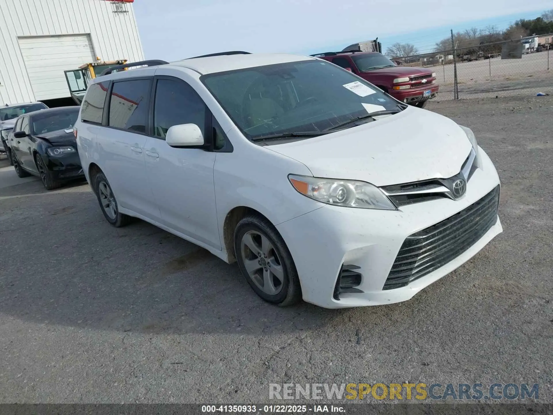 1 fotografías del automóvil dañado 5TDKZ3DC0KS970290 TOYOTA SIENNA 2019