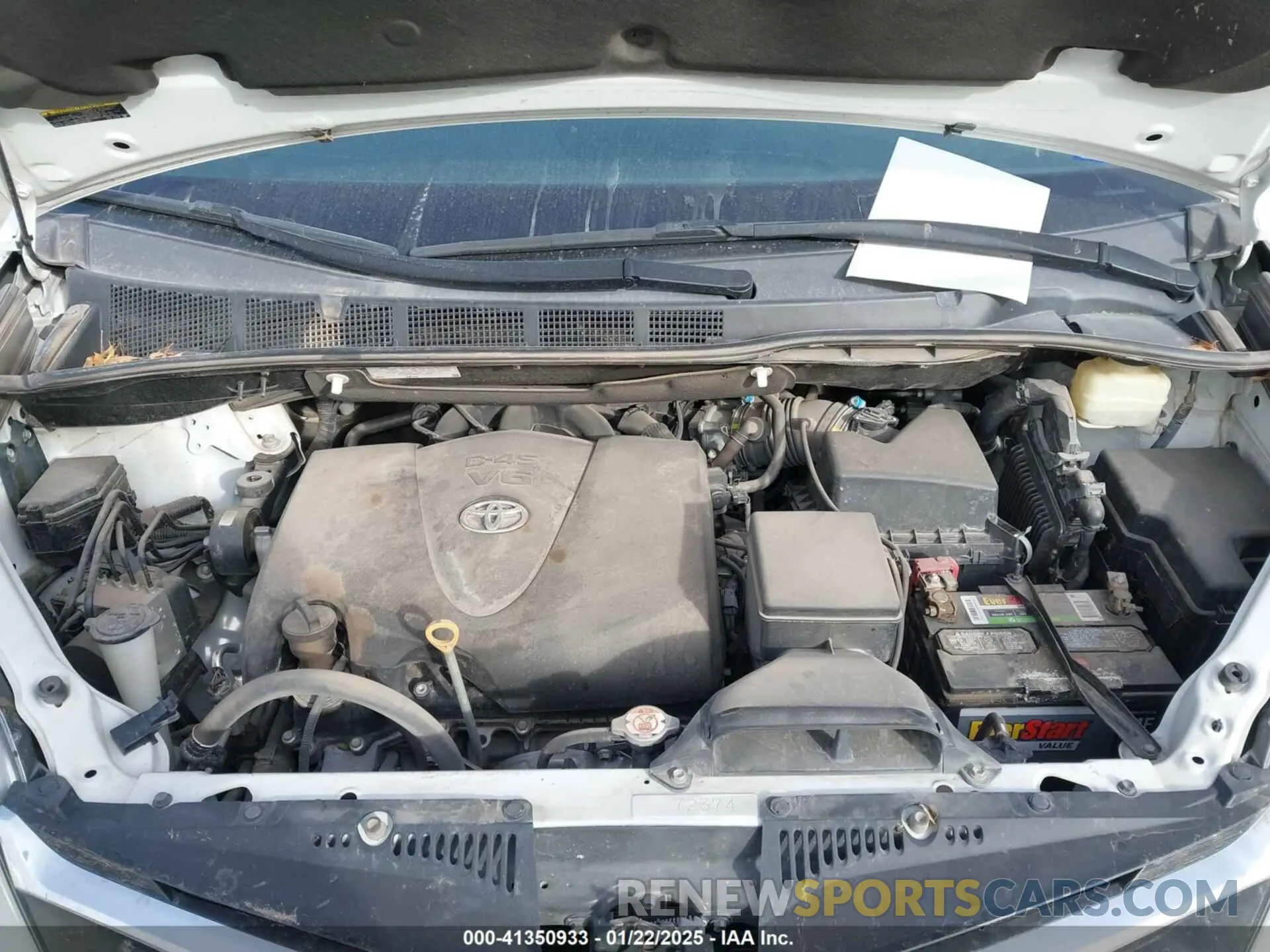 10 fotografías del automóvil dañado 5TDKZ3DC0KS970290 TOYOTA SIENNA 2019