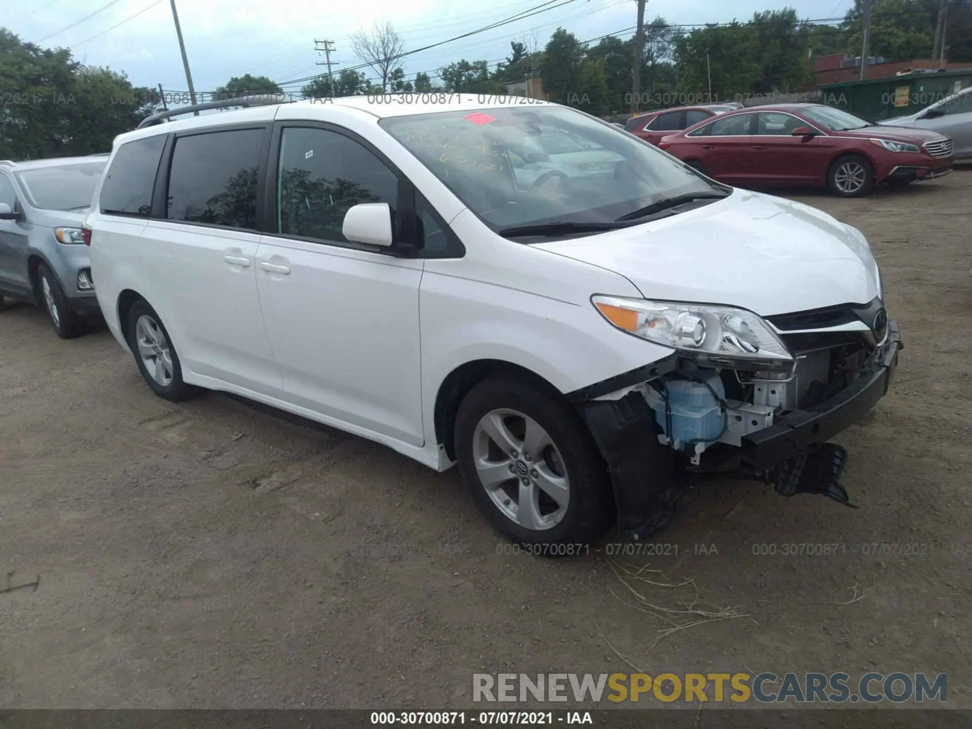 1 fotografías del automóvil dañado 5TDKZ3DC0KS979829 TOYOTA SIENNA 2019