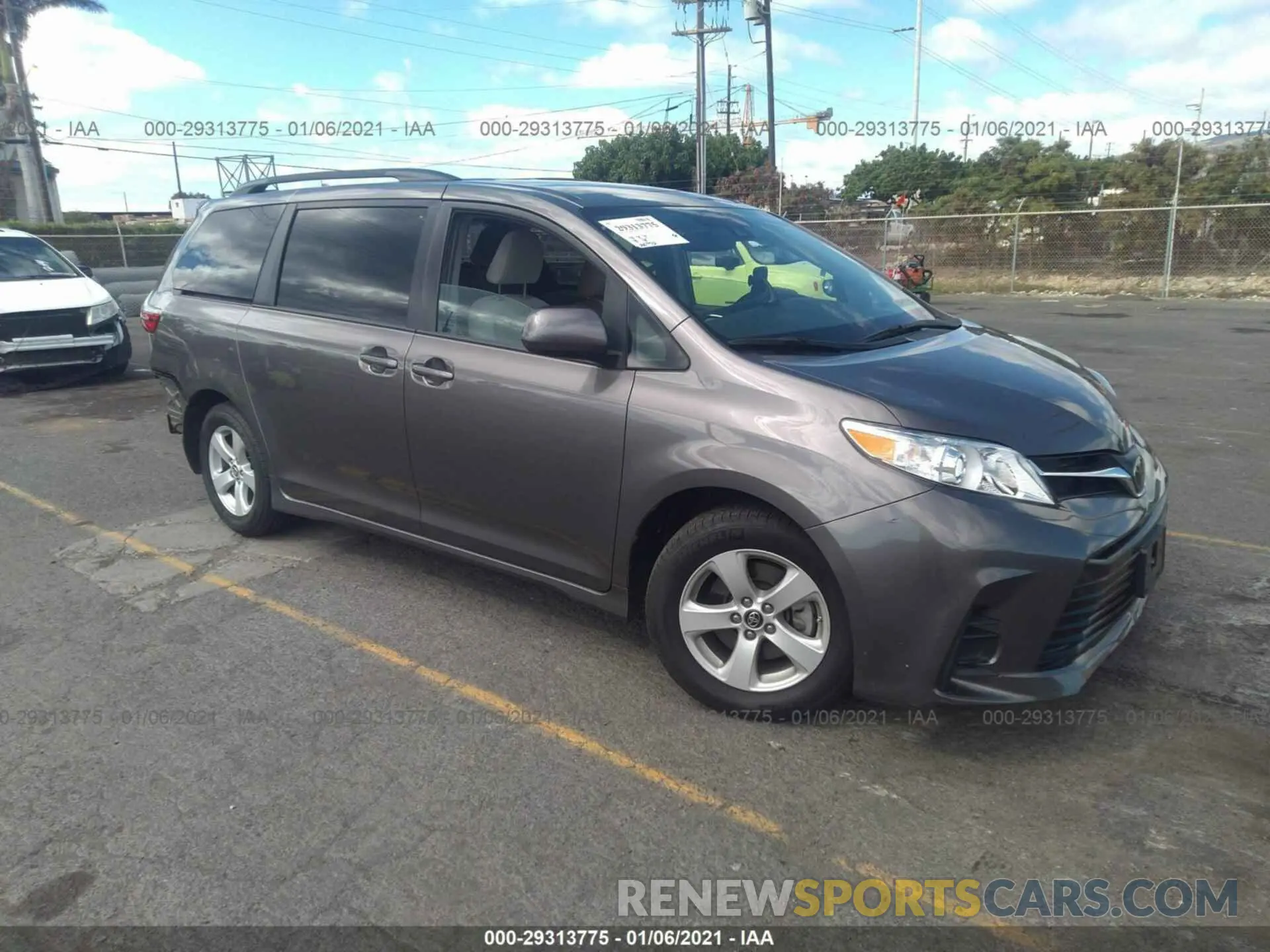 1 fotografías del automóvil dañado 5TDKZ3DC4KS981776 TOYOTA SIENNA 2019
