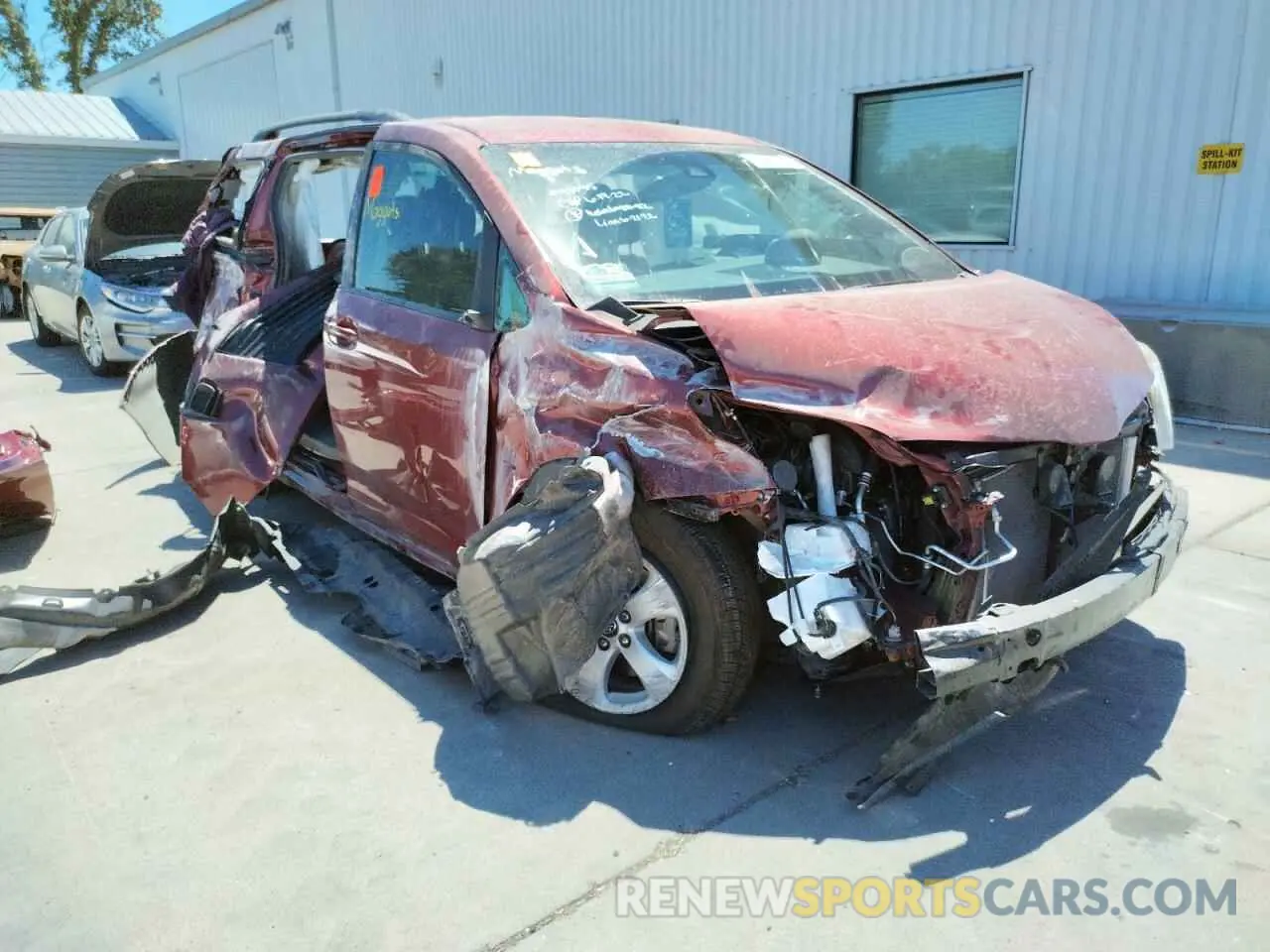 1 fotografías del automóvil dañado 5TDKZ3DCXKS971396 TOYOTA SIENNA 2019