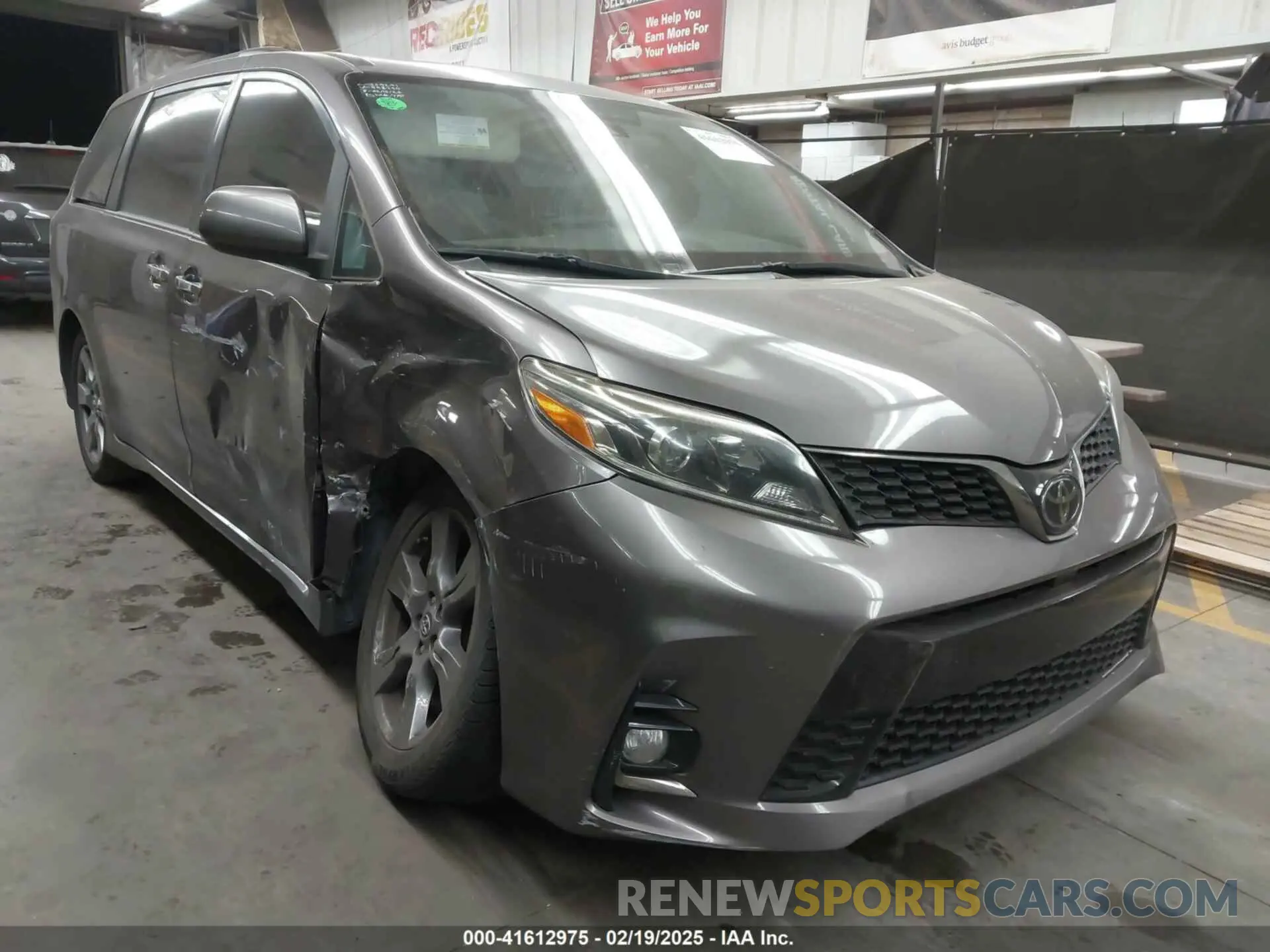 1 fotografías del automóvil dañado 5TDXZ3DC9KS998790 TOYOTA SIENNA 2019