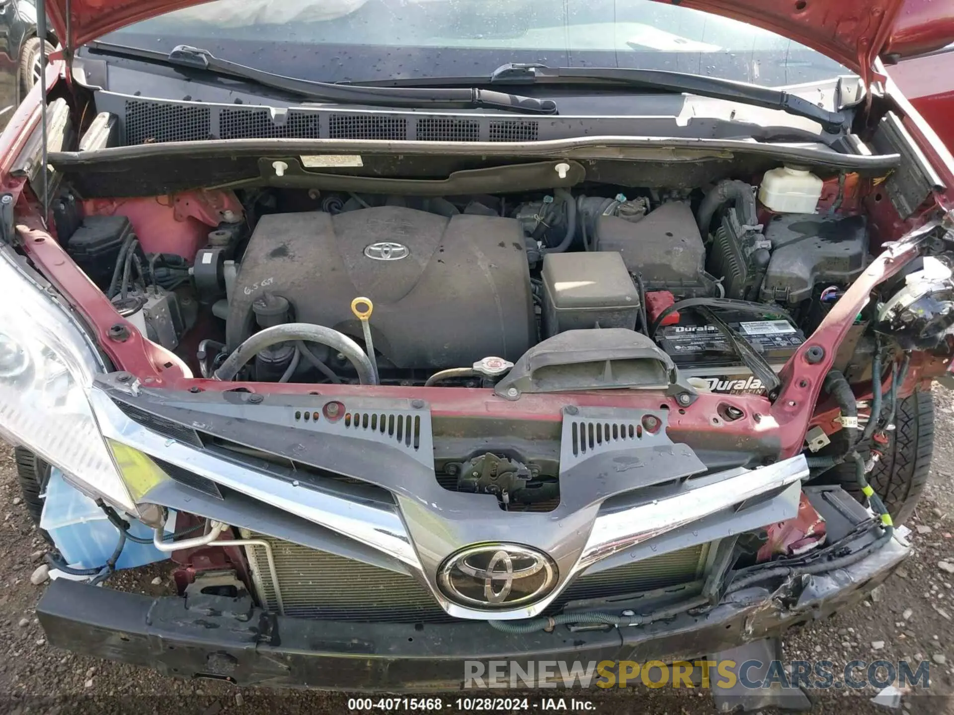 10 fotografías del automóvil dañado 5TDYZ3DC1KS005299 TOYOTA SIENNA 2019
