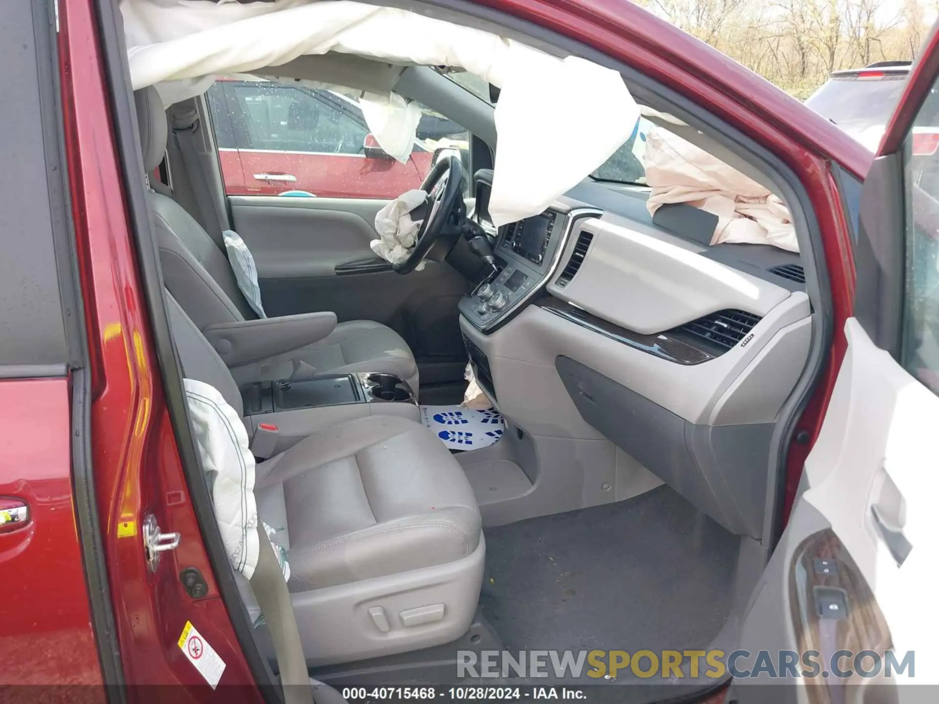 5 fotografías del automóvil dañado 5TDYZ3DC1KS005299 TOYOTA SIENNA 2019
