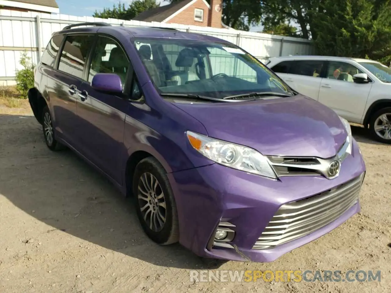 1 fotografías del automóvil dañado 5TDYZ3DC4KS970321 TOYOTA SIENNA 2019