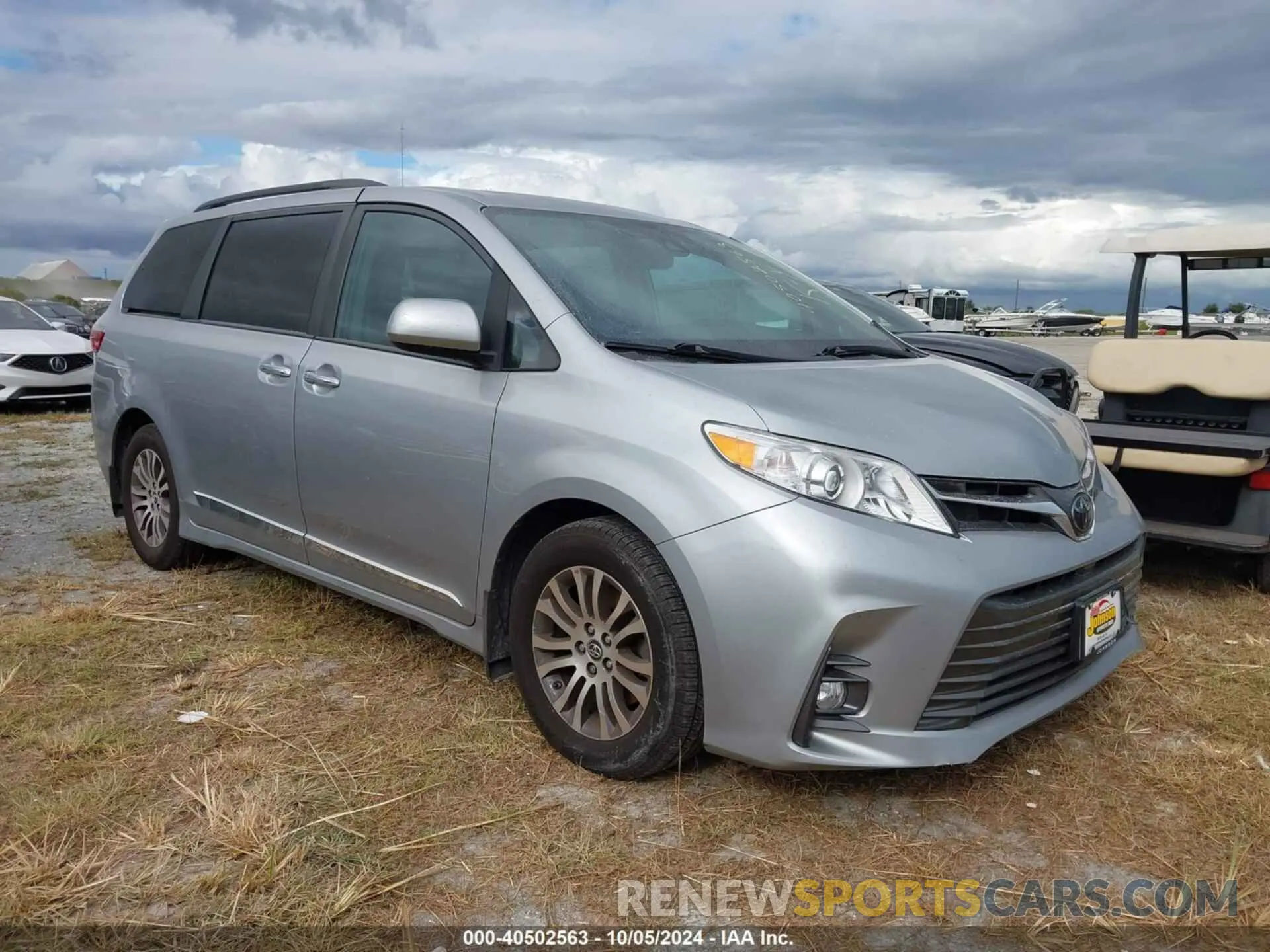 1 fotografías del automóvil dañado 5TDYZ3DC4KS988303 TOYOTA SIENNA 2019