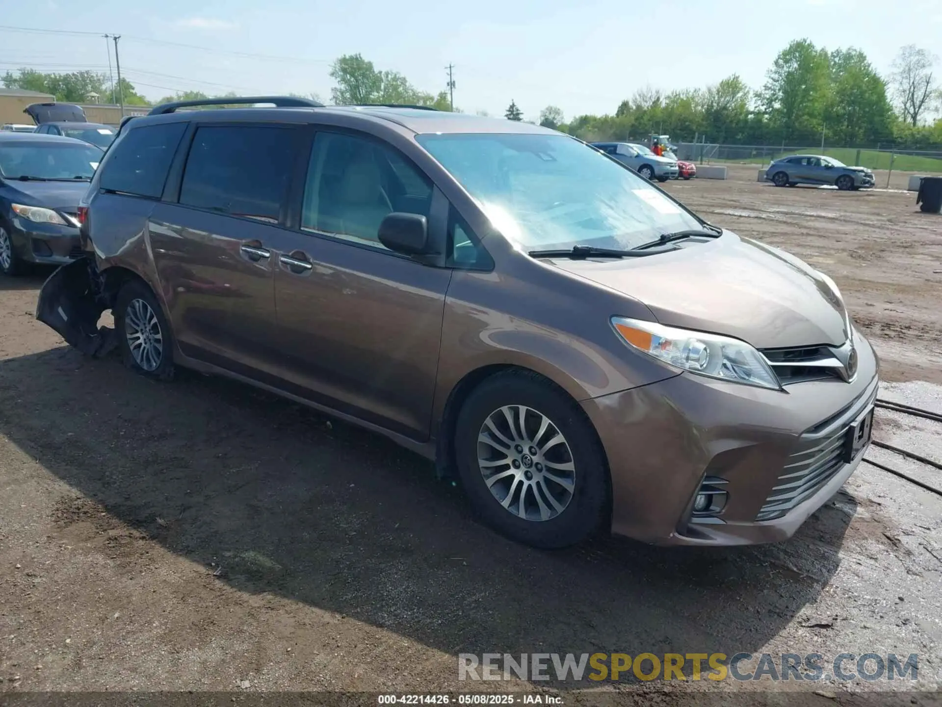 1 fotografías del automóvil dañado 5TDYZ3DC7KS980857 TOYOTA SIENNA 2019