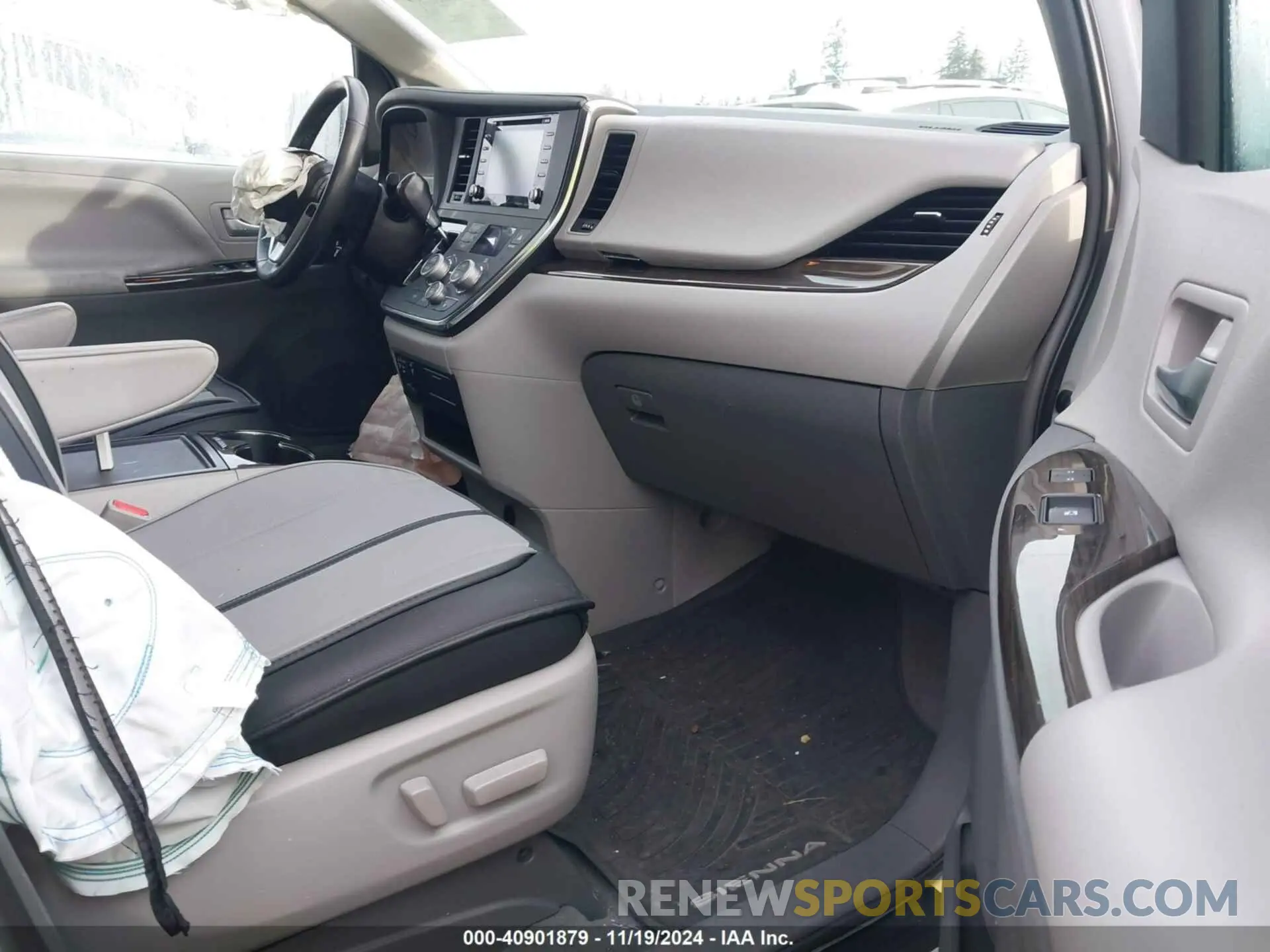 5 fotografías del automóvil dañado 5TDYZ3DC9KS006832 TOYOTA SIENNA 2019