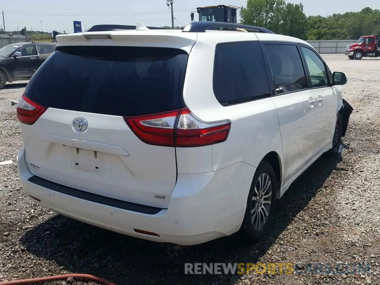 4 fotografías del automóvil dañado 5TDYZ3DC9KS970010 TOYOTA SIENNA 2019