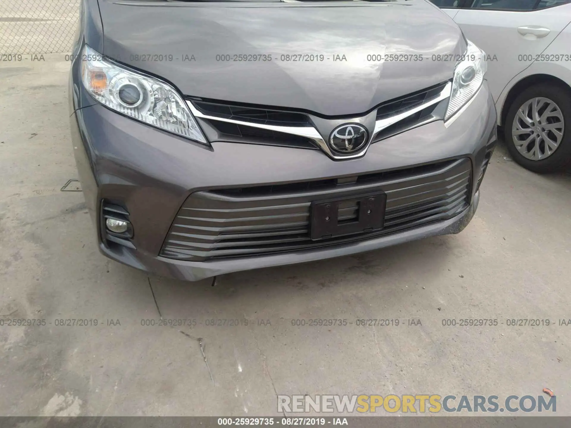6 fotografías del automóvil dañado 5TDYZ3DCXKS013367 TOYOTA SIENNA 2019