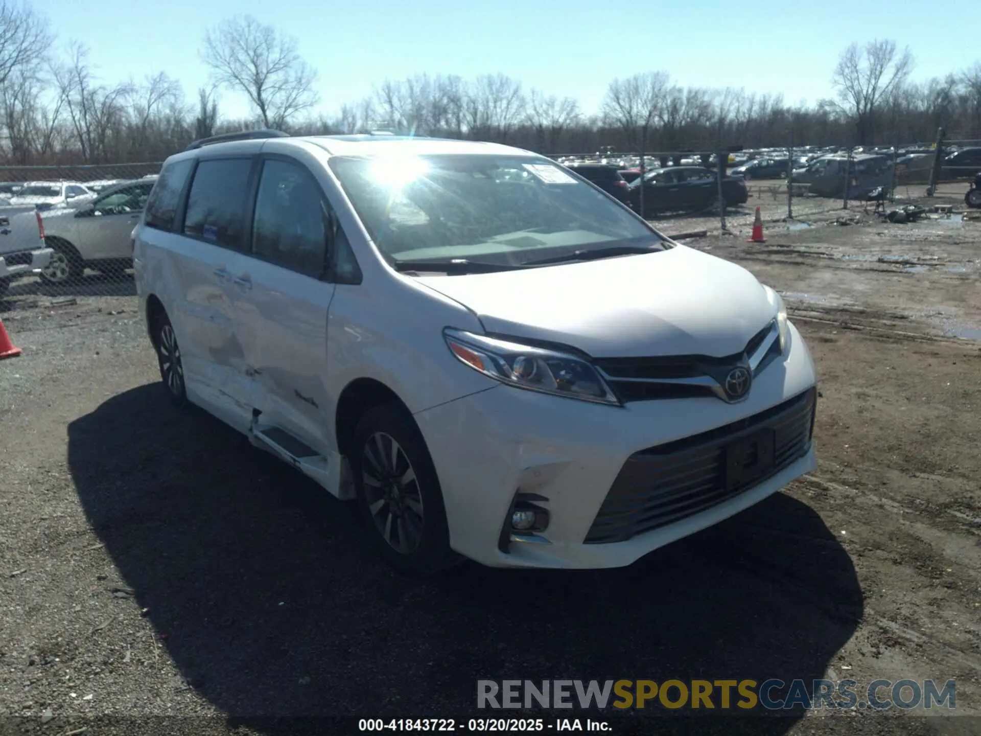 1 fotografías del automóvil dañado 5TDYZ3DCXKS980027 TOYOTA SIENNA 2019