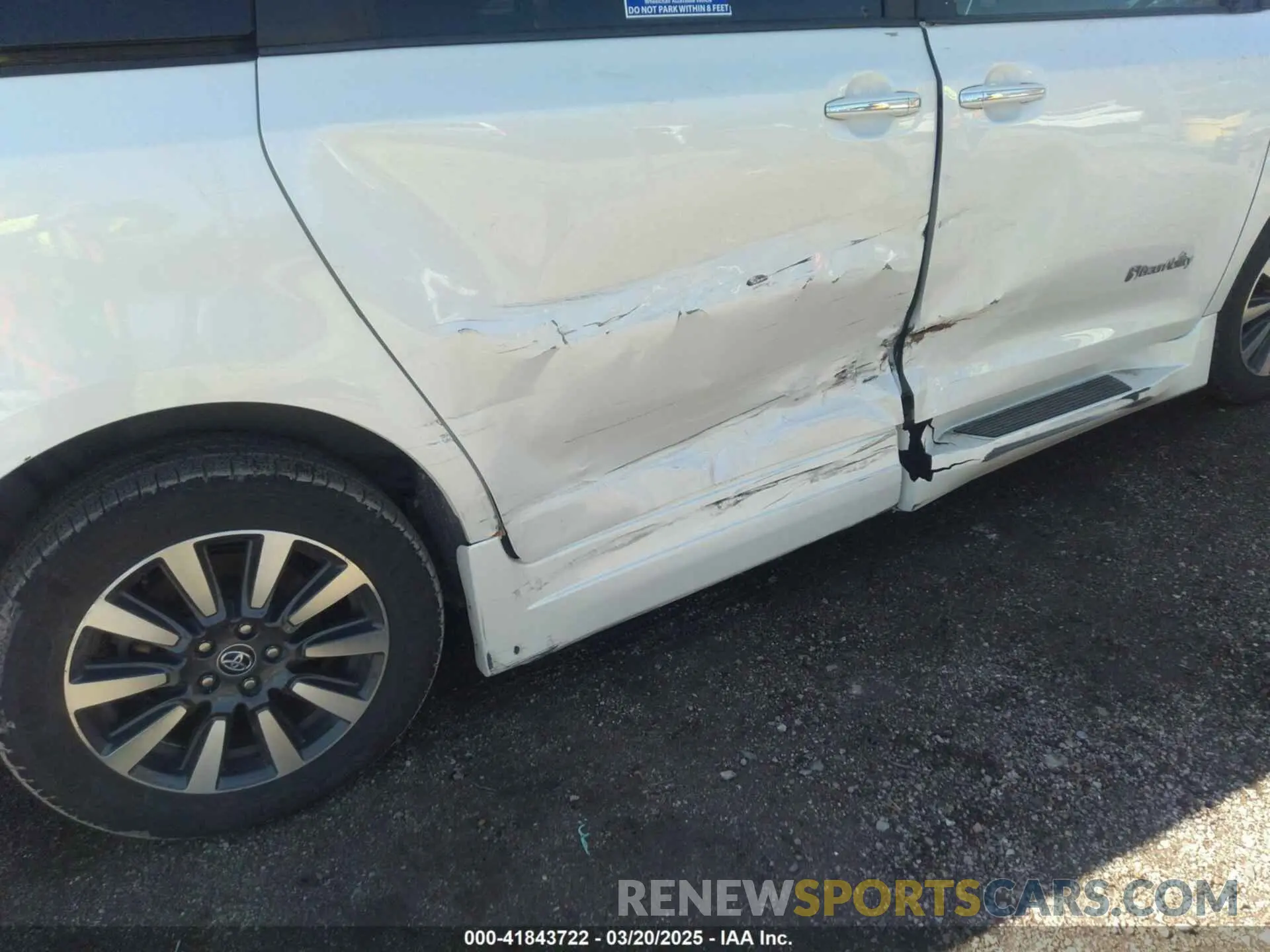 6 fotografías del automóvil dañado 5TDYZ3DCXKS980027 TOYOTA SIENNA 2019