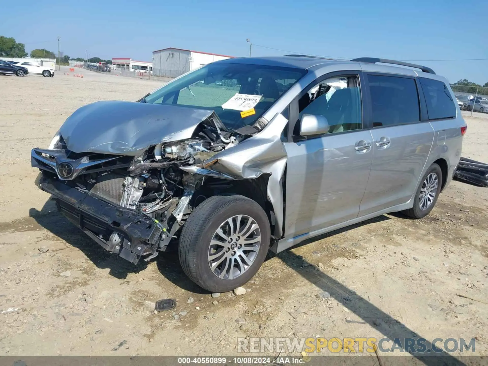2 fotografías del automóvil dañado 5TDYZ3DCXKS987964 TOYOTA SIENNA 2019