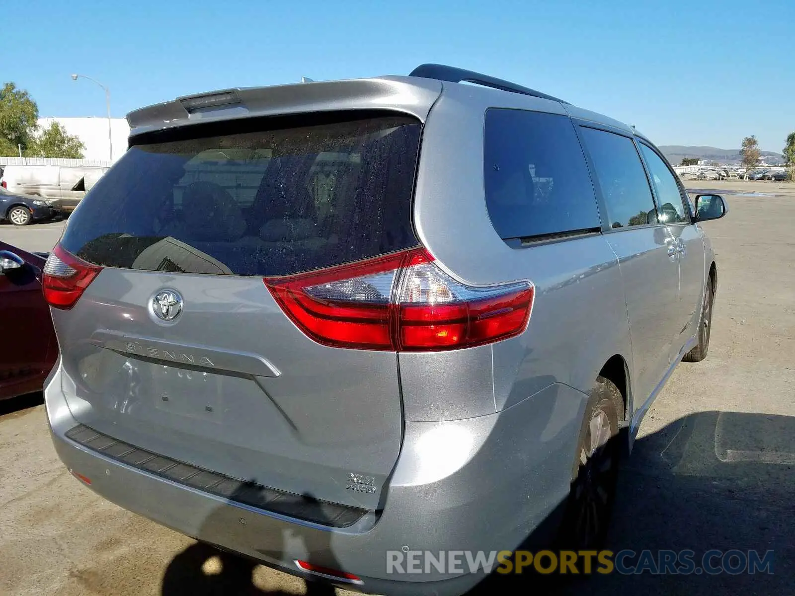 4 fotografías del automóvil dañado 5TDDZ3DC6LS233377 TOYOTA SIENNA 2020