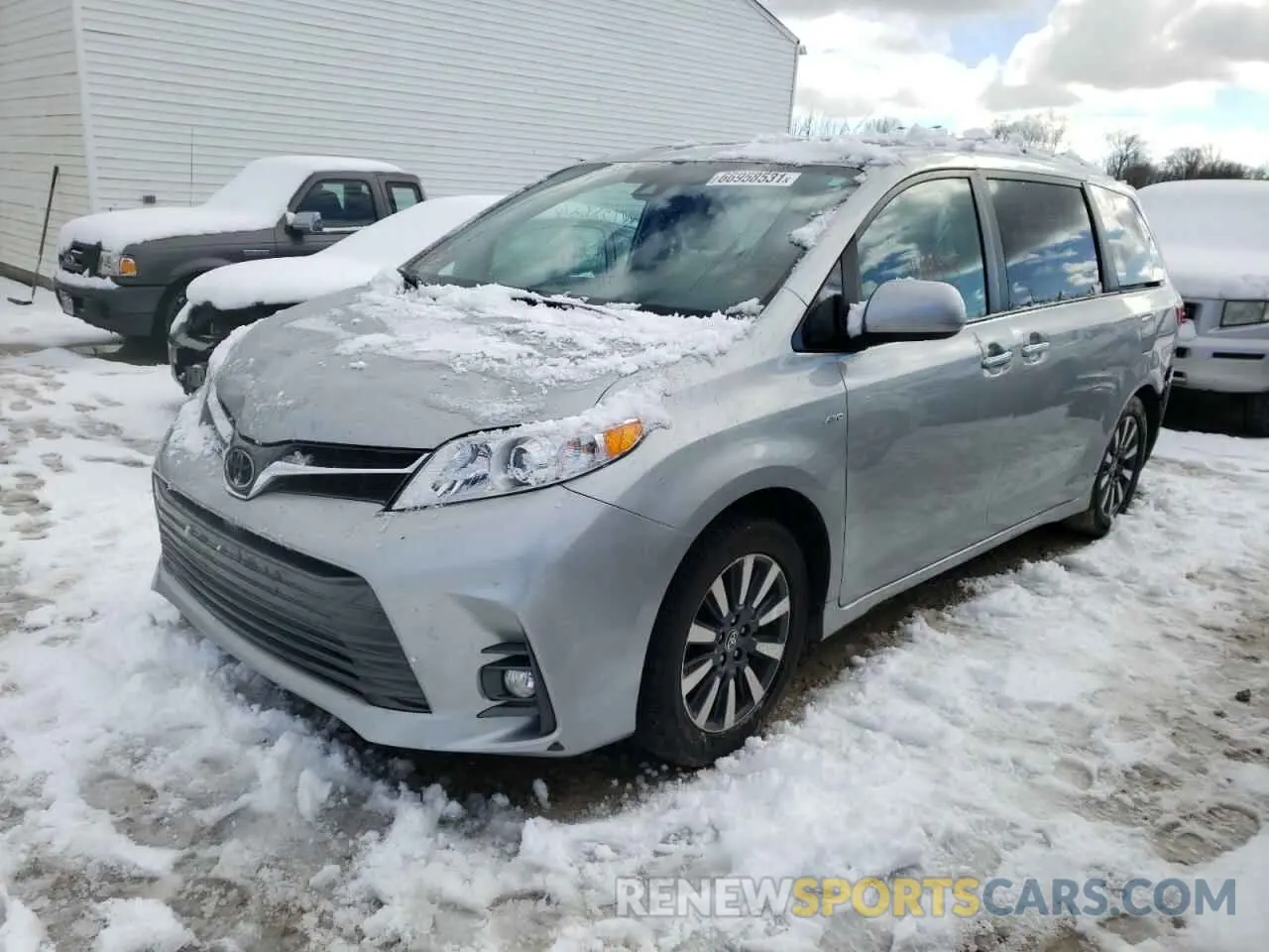 2 fotografías del automóvil dañado 5TDDZ3DC6LS249840 TOYOTA SIENNA 2020