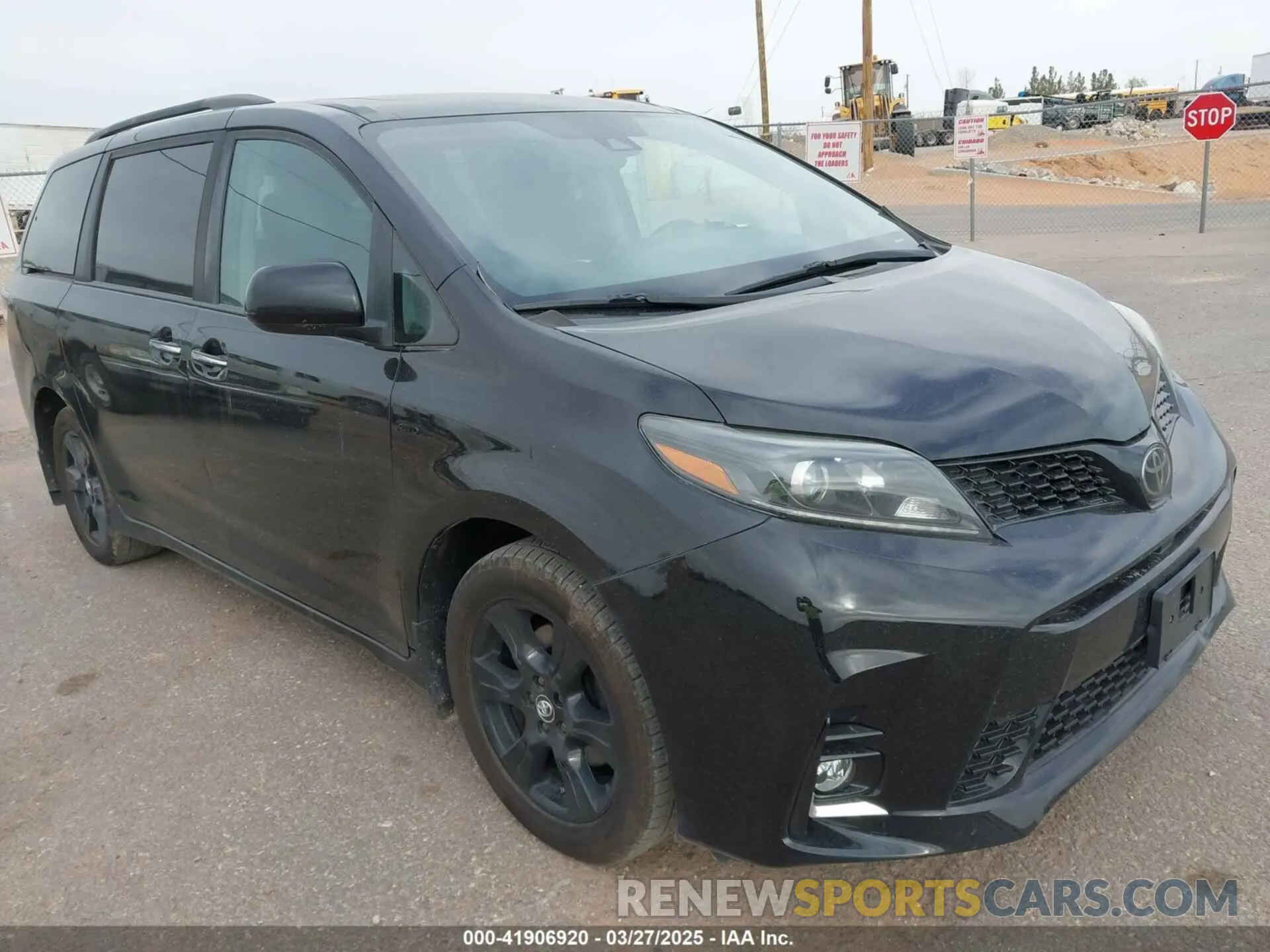 1 fotografías del automóvil dañado 5TDEZ3DC3LS238377 TOYOTA SIENNA 2020