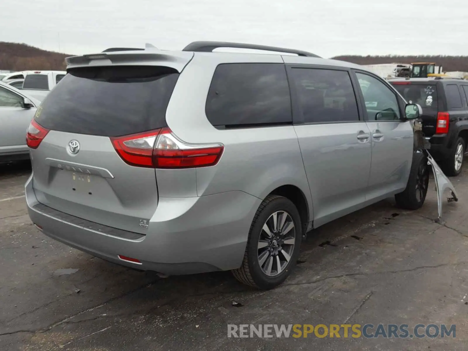 4 fotografías del automóvil dañado 5TDJZ3DC2LS239955 TOYOTA SIENNA 2020