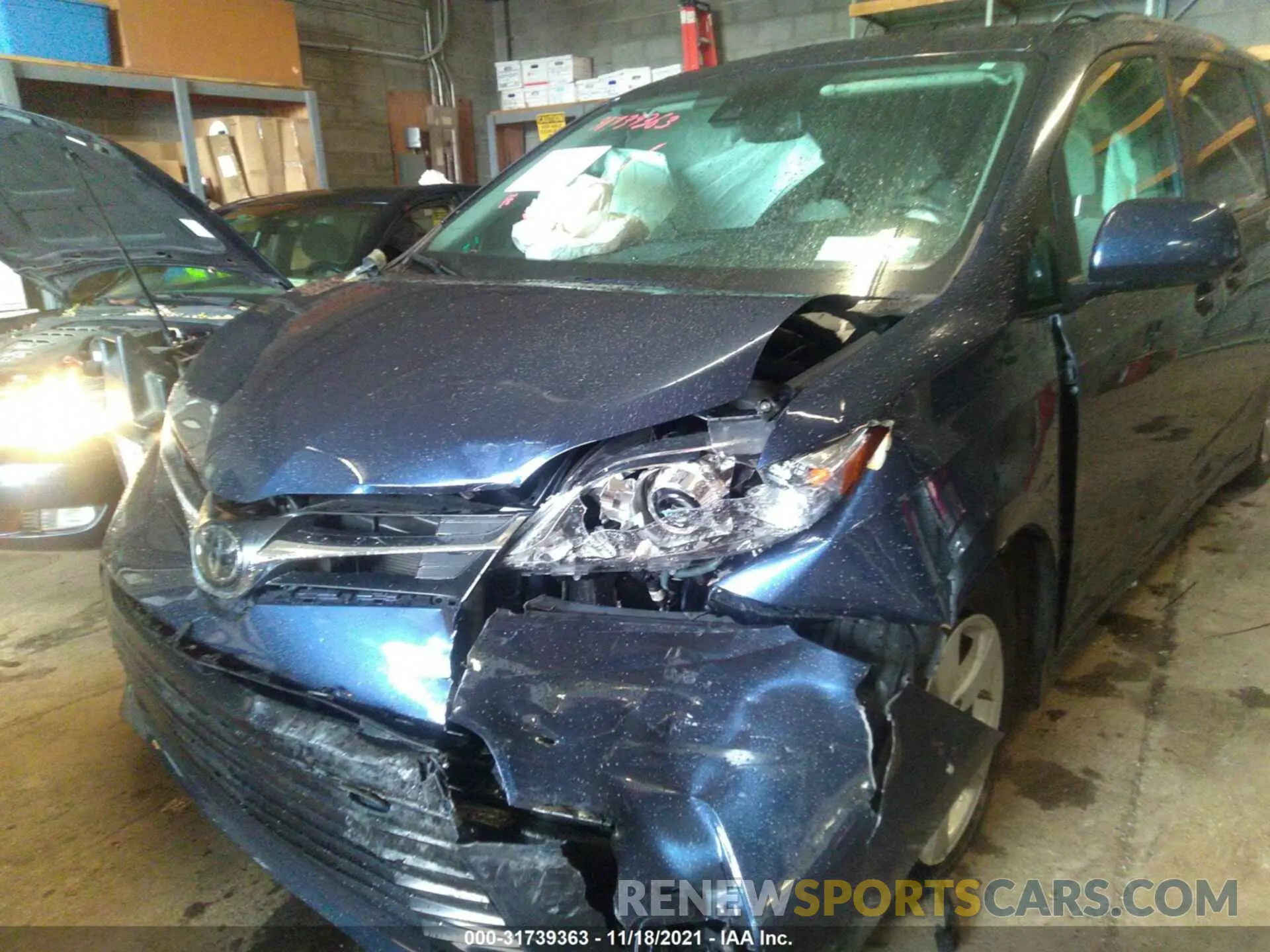 6 fotografías del automóvil dañado 5TDKZ3DC0LS038673 TOYOTA SIENNA 2020
