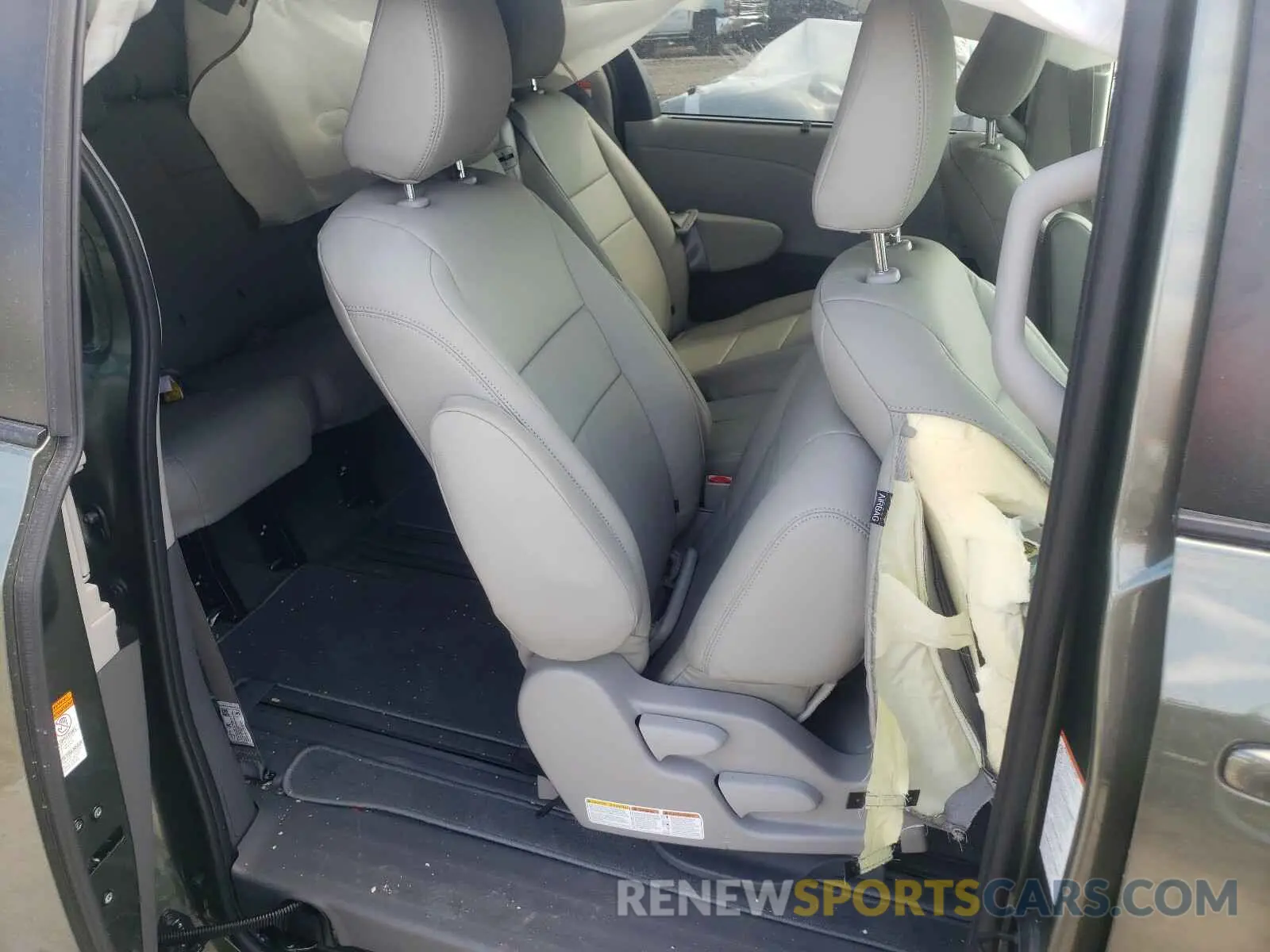 6 fotografías del automóvil dañado 5TDKZ3DC0LS083631 TOYOTA SIENNA 2020