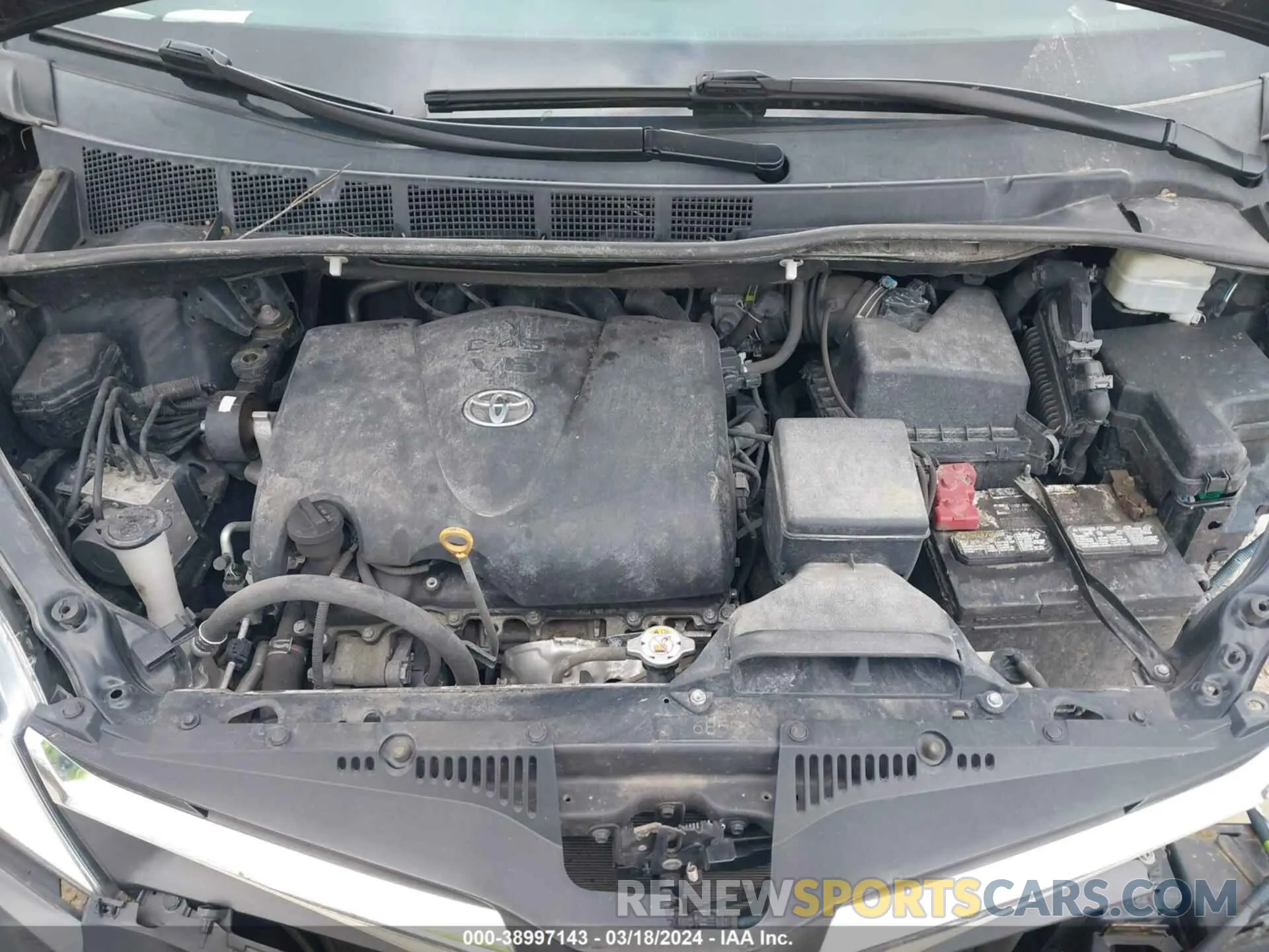 10 fotografías del automóvil dañado 5TDKZ3DC0LS087324 TOYOTA SIENNA 2020