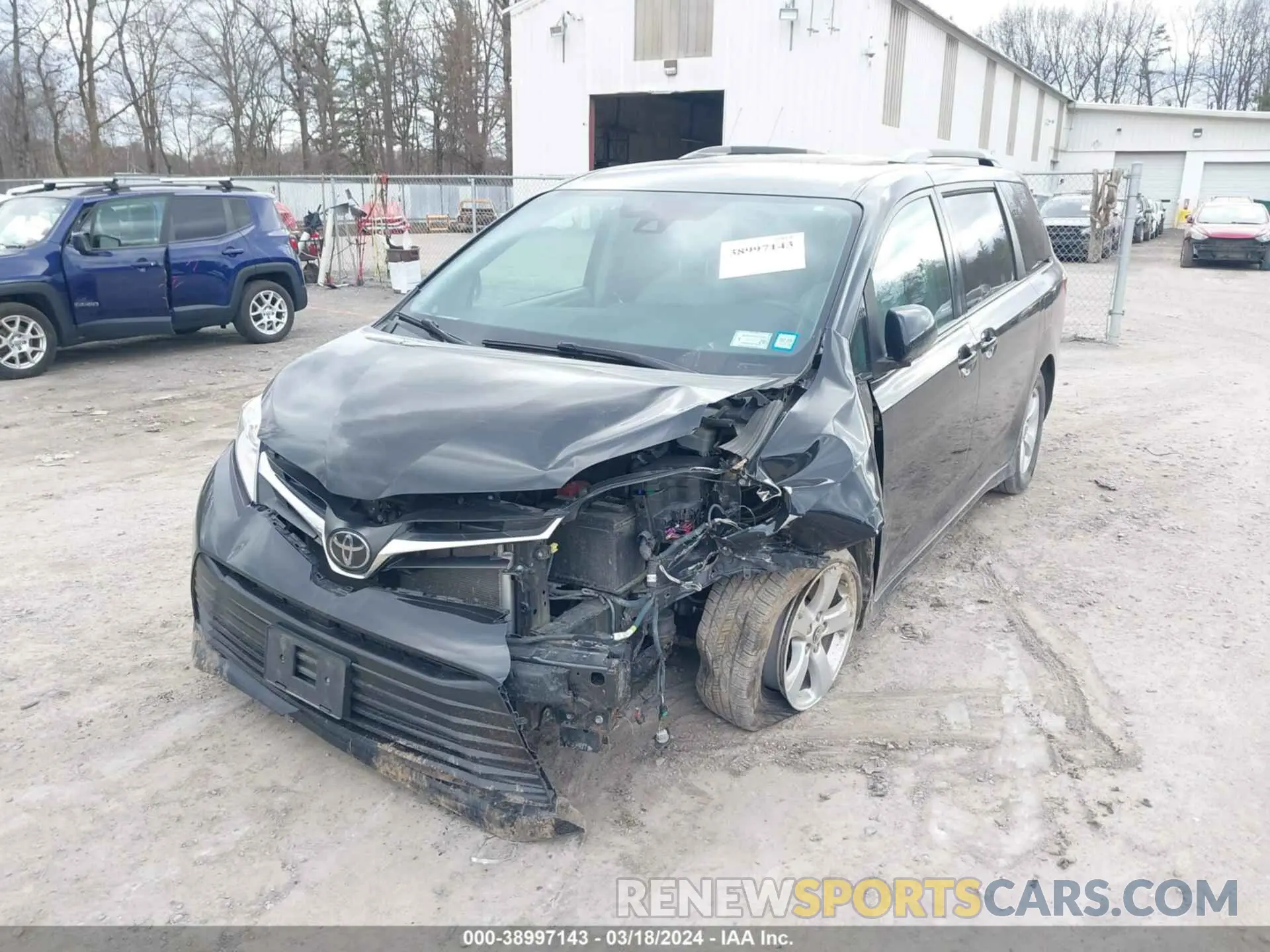 6 fotografías del automóvil dañado 5TDKZ3DC0LS087324 TOYOTA SIENNA 2020