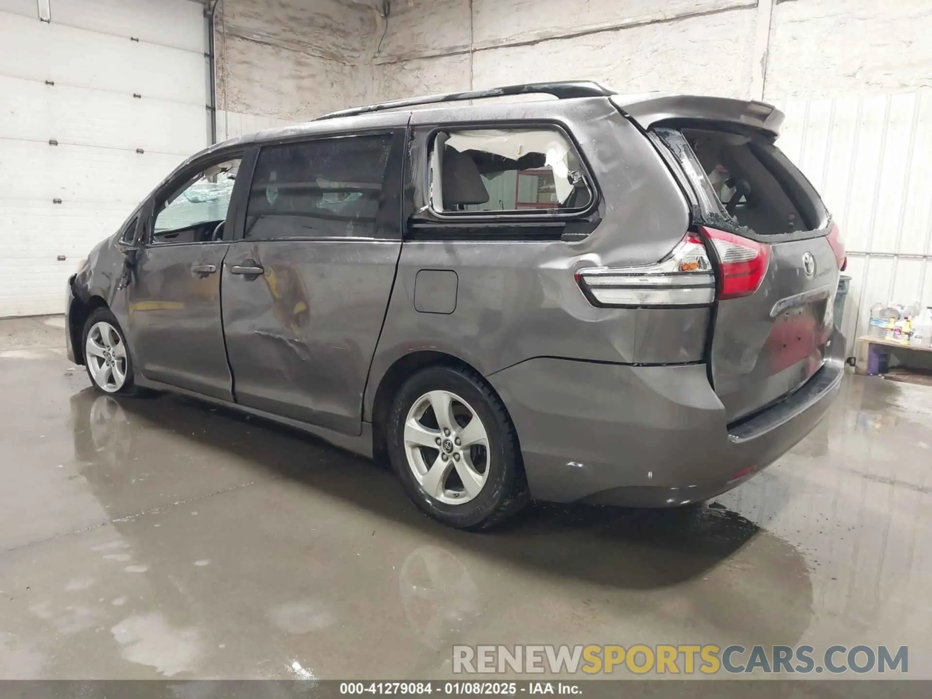 3 fotografías del automóvil dañado 5TDKZ3DC1LS048256 TOYOTA SIENNA 2020