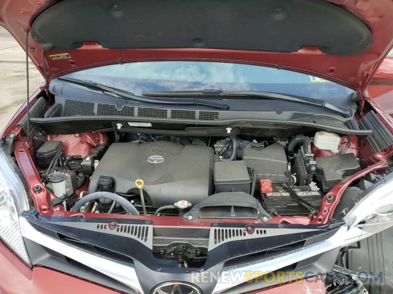 7 fotografías del automóvil dañado 5TDKZ3DC2LS030350 TOYOTA SIENNA 2020