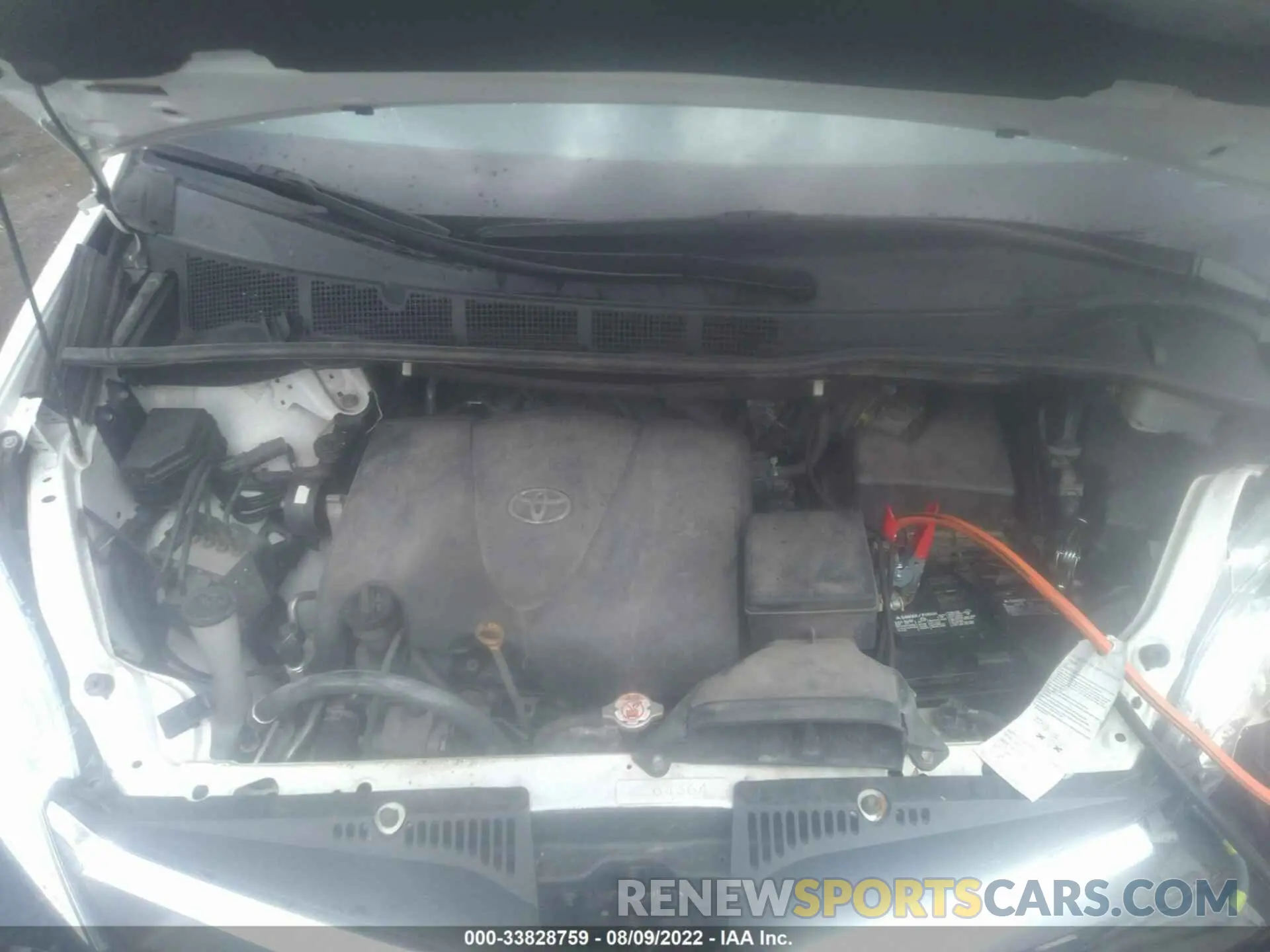 10 fotografías del automóvil dañado 5TDKZ3DC2LS039100 TOYOTA SIENNA 2020