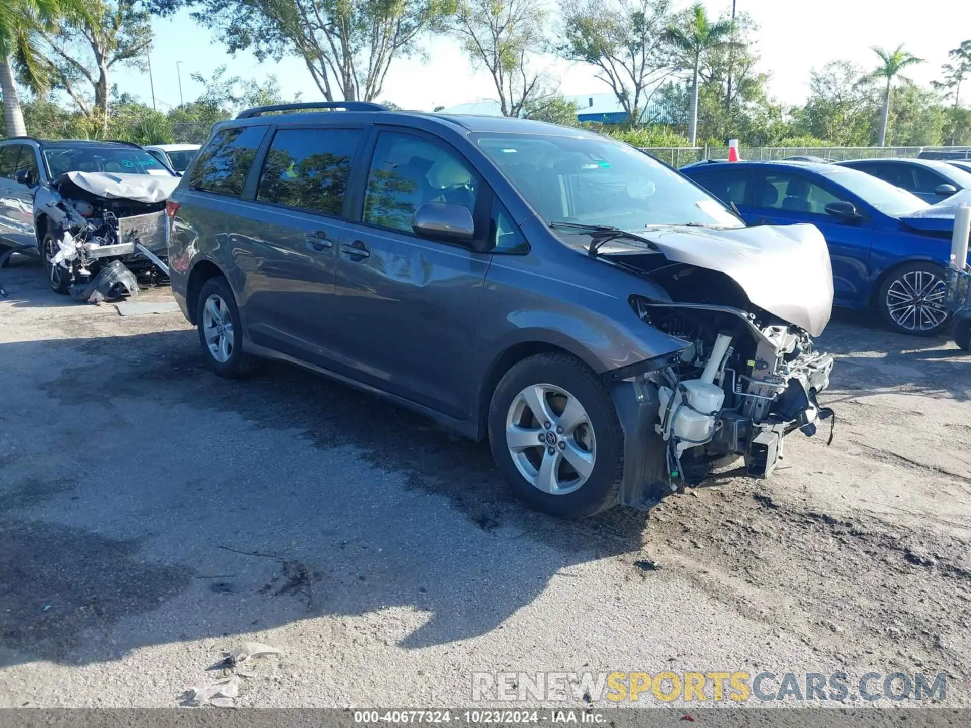 1 fotografías del automóvil dañado 5TDKZ3DC2LS076504 TOYOTA SIENNA 2020