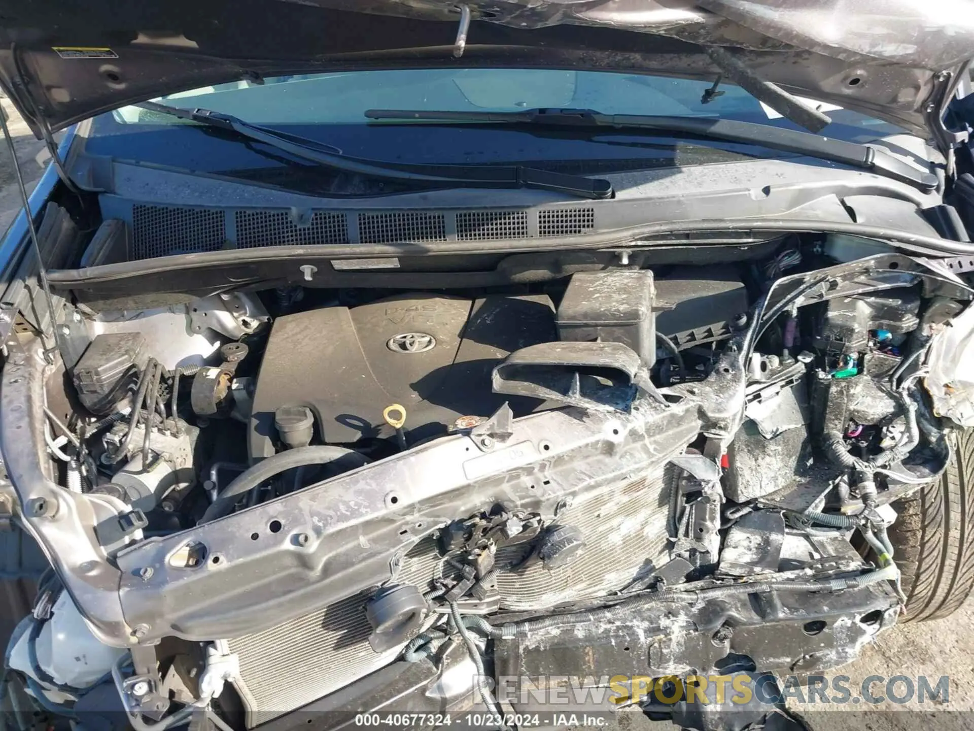 10 fotografías del automóvil dañado 5TDKZ3DC2LS076504 TOYOTA SIENNA 2020