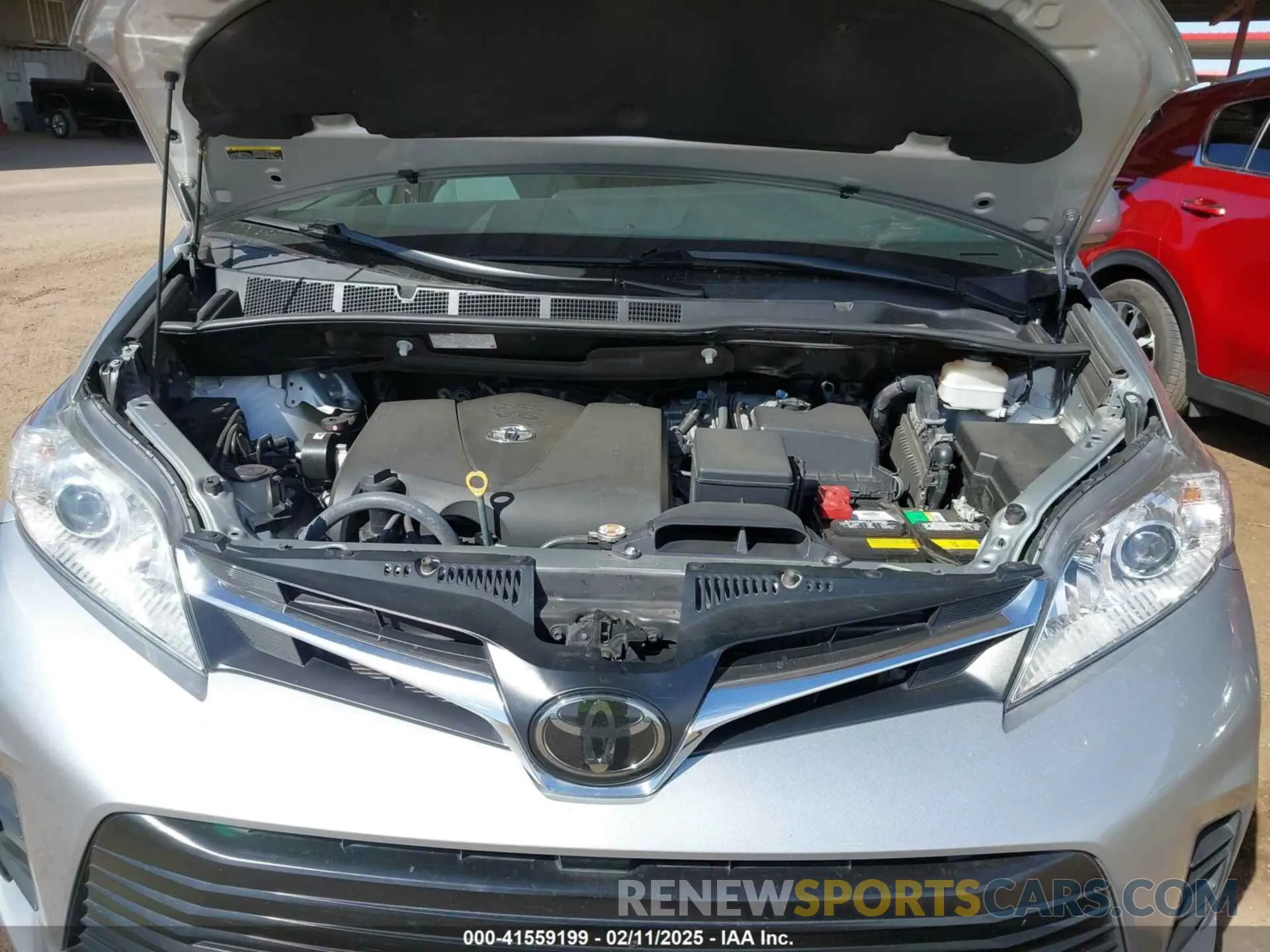 10 fotografías del automóvil dañado 5TDKZ3DC2LS080505 TOYOTA SIENNA 2020