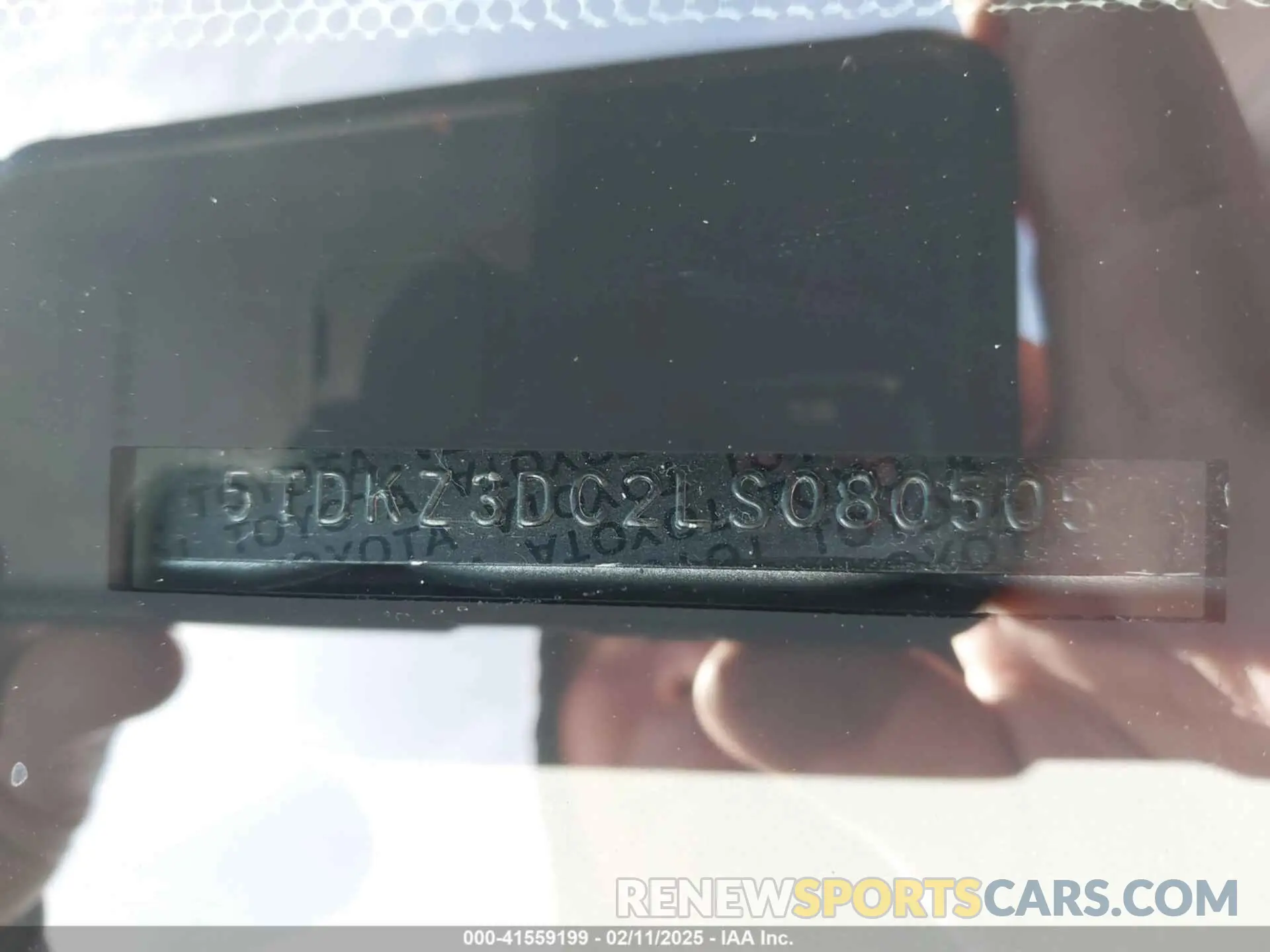9 fotografías del automóvil dañado 5TDKZ3DC2LS080505 TOYOTA SIENNA 2020