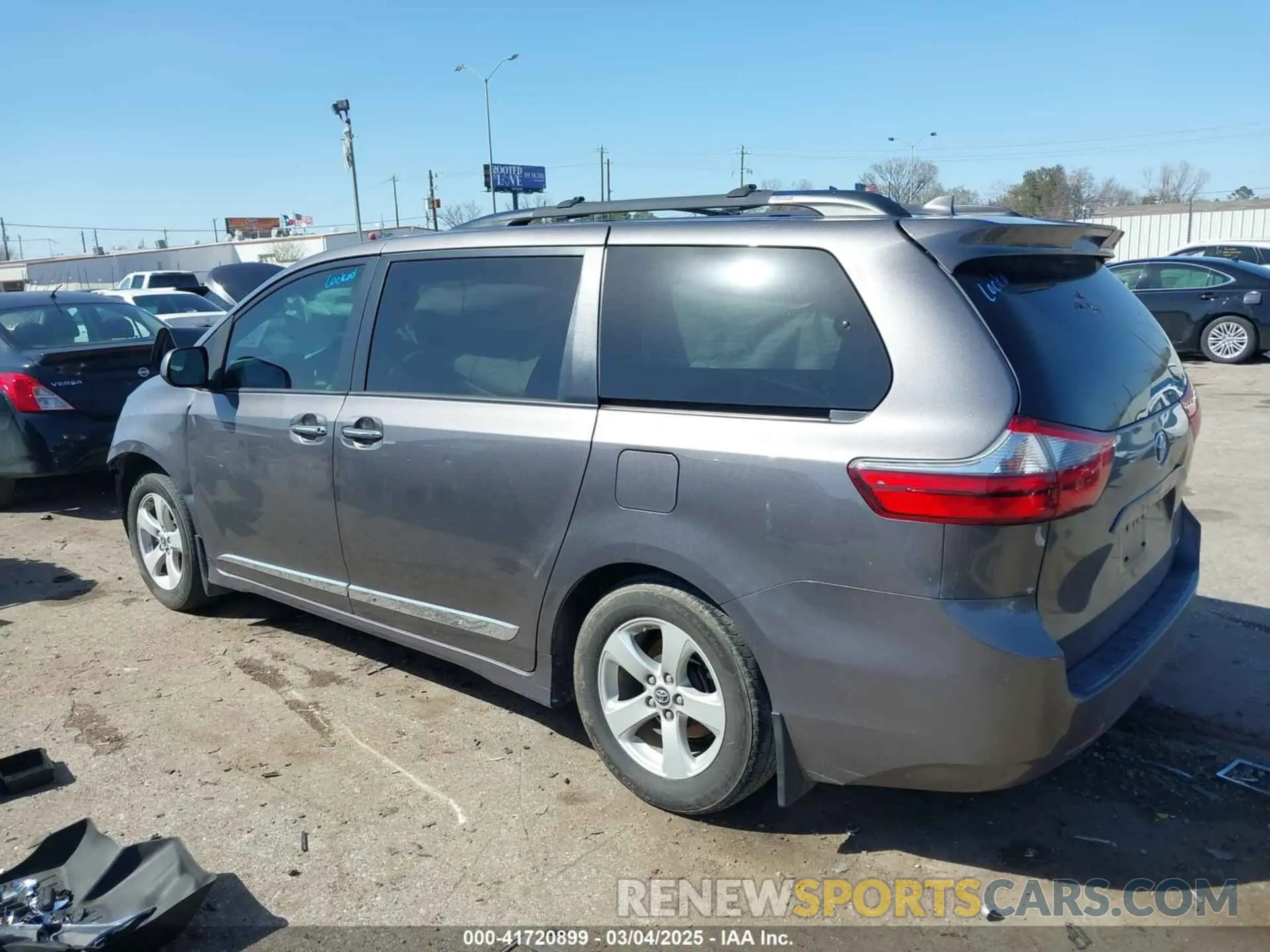 3 fotografías del automóvil dañado 5TDKZ3DC3LS040255 TOYOTA SIENNA 2020