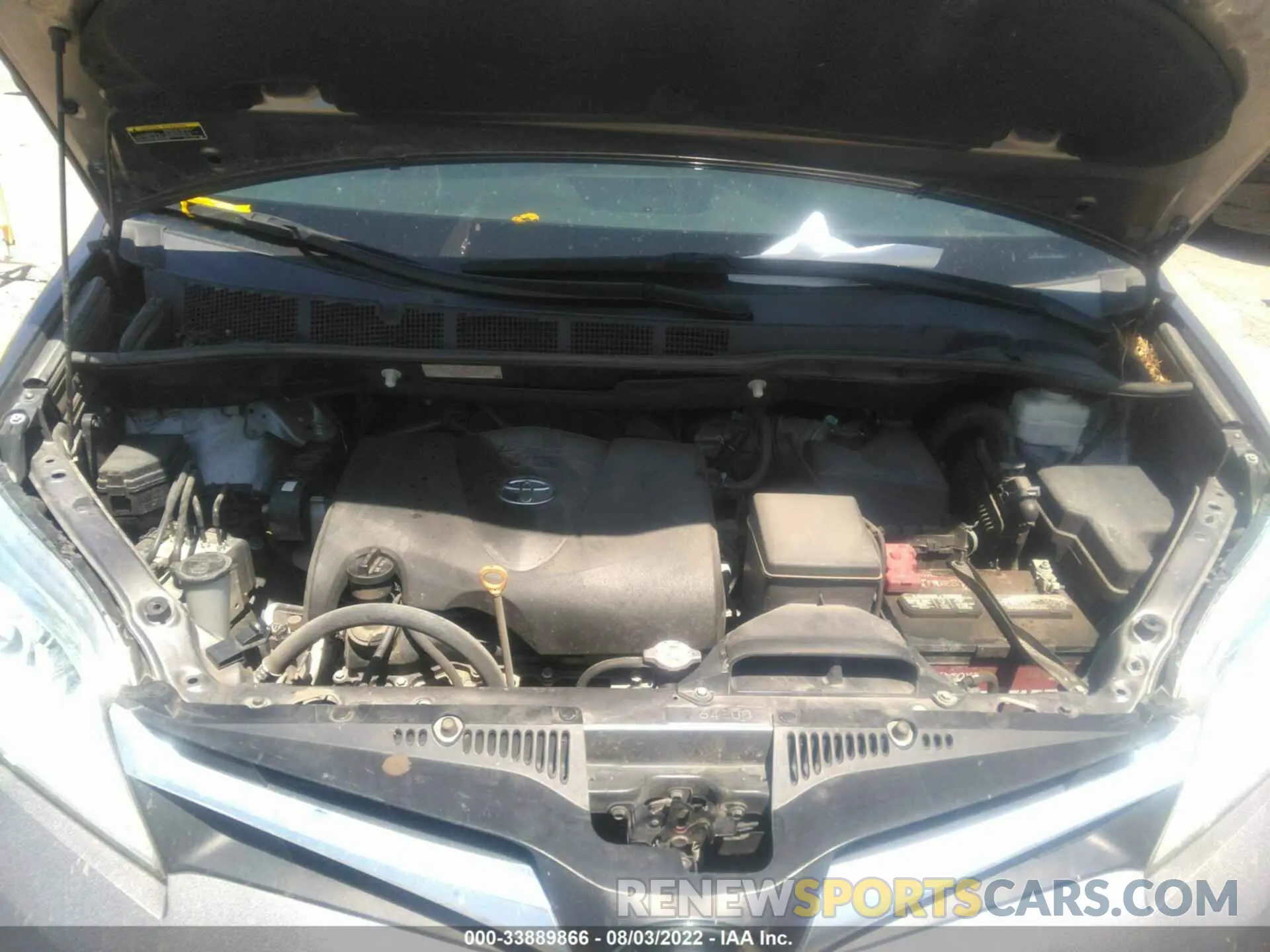 10 fotografías del automóvil dañado 5TDKZ3DC3LS053961 TOYOTA SIENNA 2020