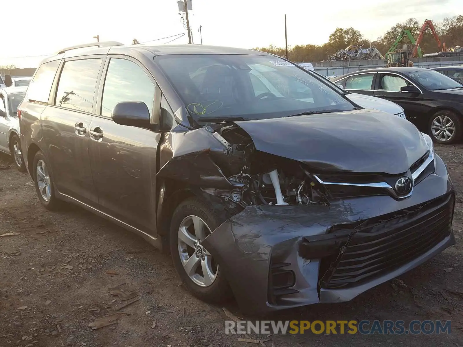 1 fotografías del automóvil dañado 5TDKZ3DC6LS049502 TOYOTA SIENNA 2020