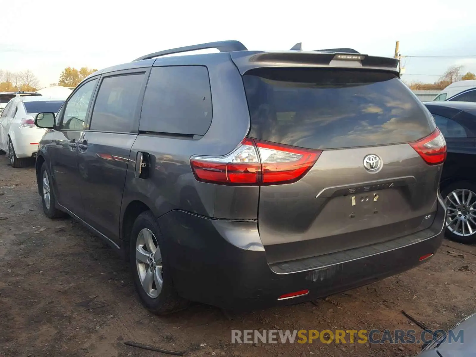 3 fotografías del automóvil dañado 5TDKZ3DC6LS049502 TOYOTA SIENNA 2020