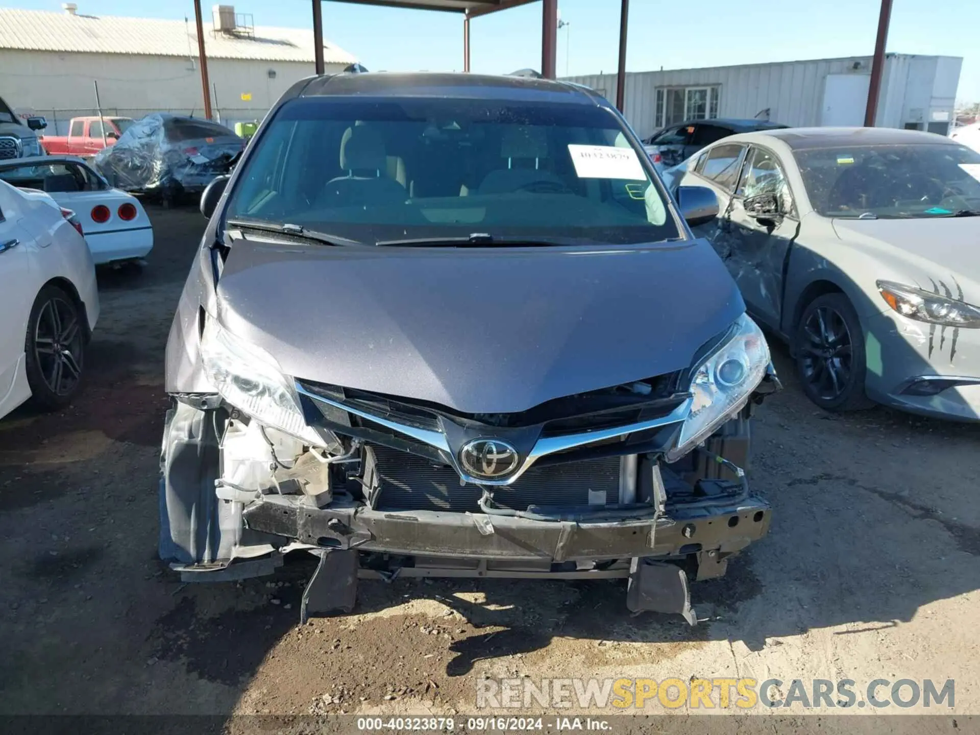 6 fotografías del automóvil dañado 5TDKZ3DC8LS039733 TOYOTA SIENNA 2020