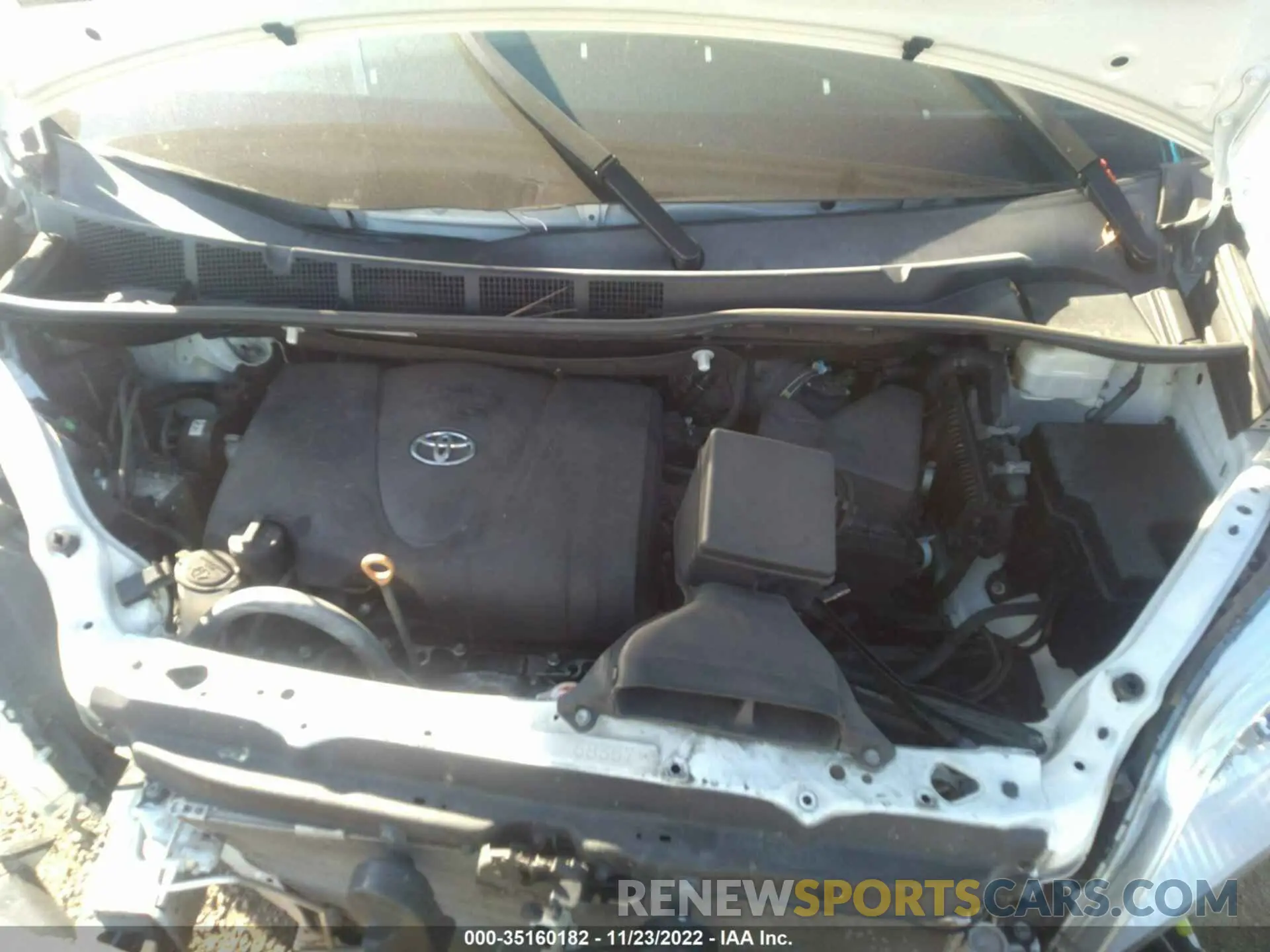 10 fotografías del automóvil dañado 5TDKZ3DCXLS056601 TOYOTA SIENNA 2020