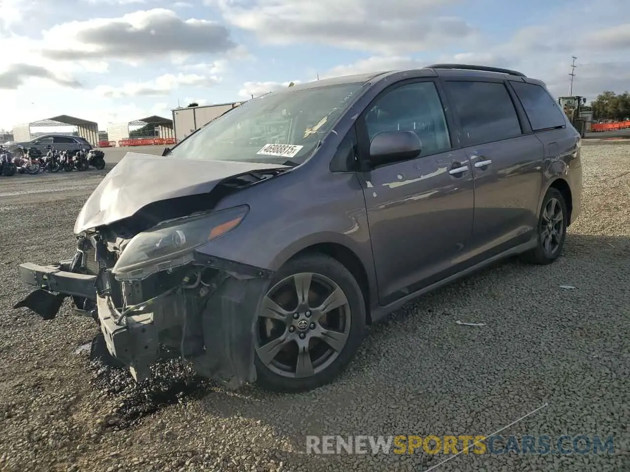 1 fotografías del automóvil dañado 5TDXZ3DC0LS062302 TOYOTA SIENNA 2020