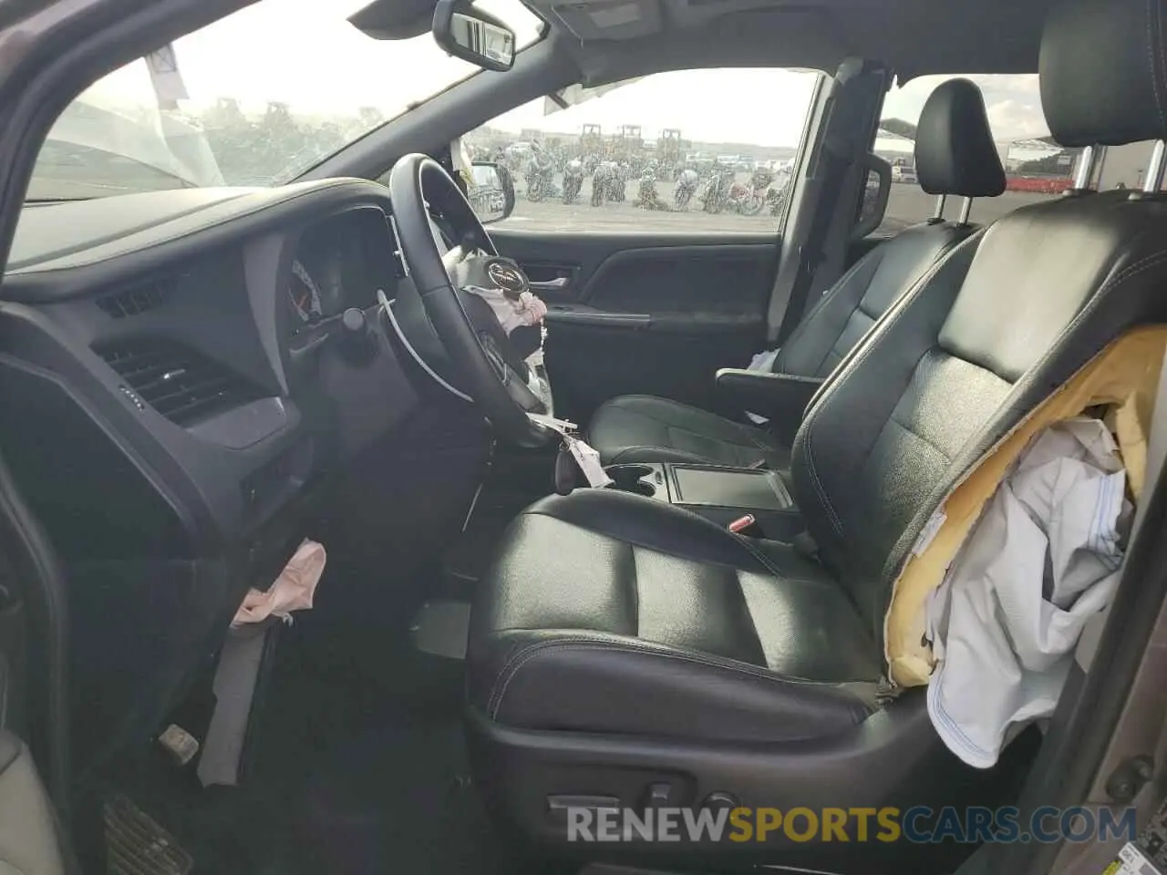 7 fotografías del automóvil dañado 5TDXZ3DC0LS062302 TOYOTA SIENNA 2020